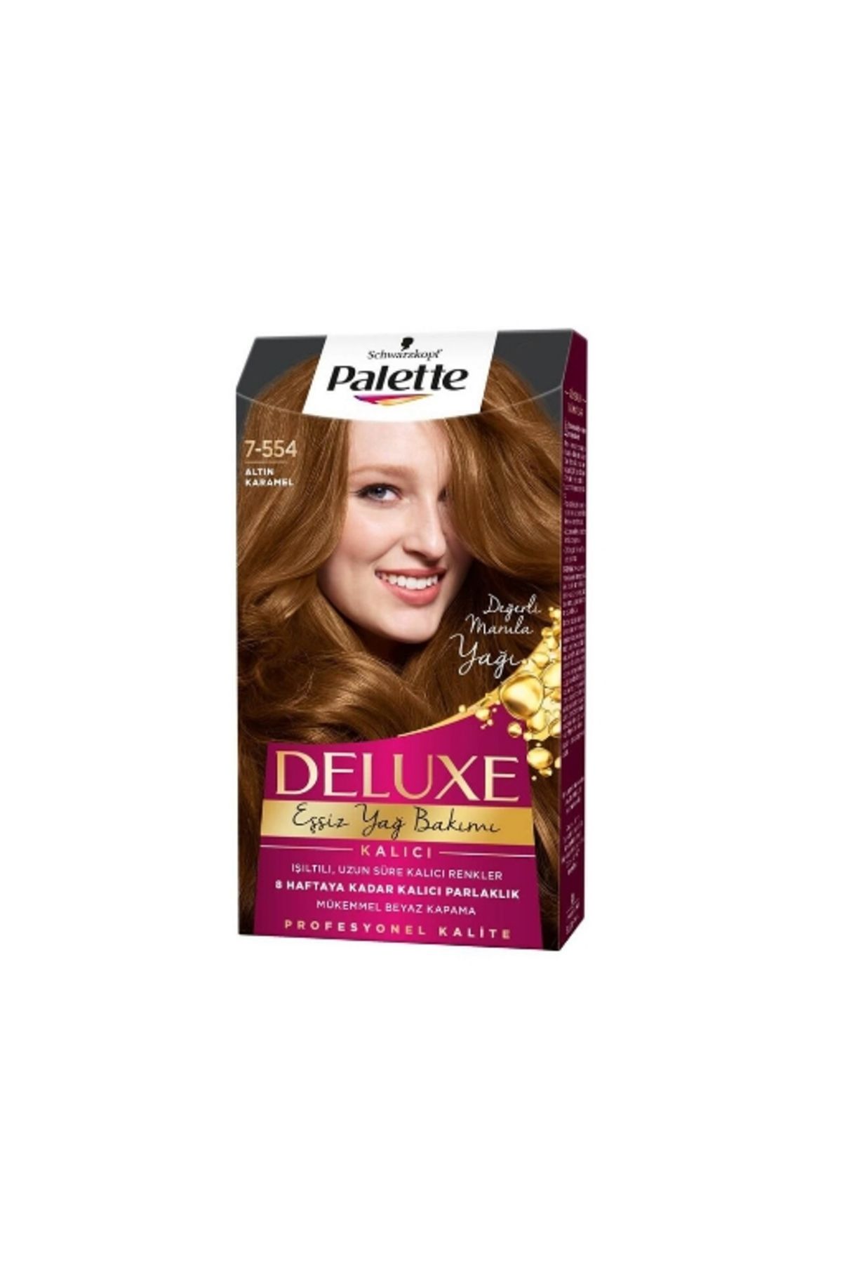 Palette 6'lı Palette Deluxe Saç Boyası Altın Karamel 7-554