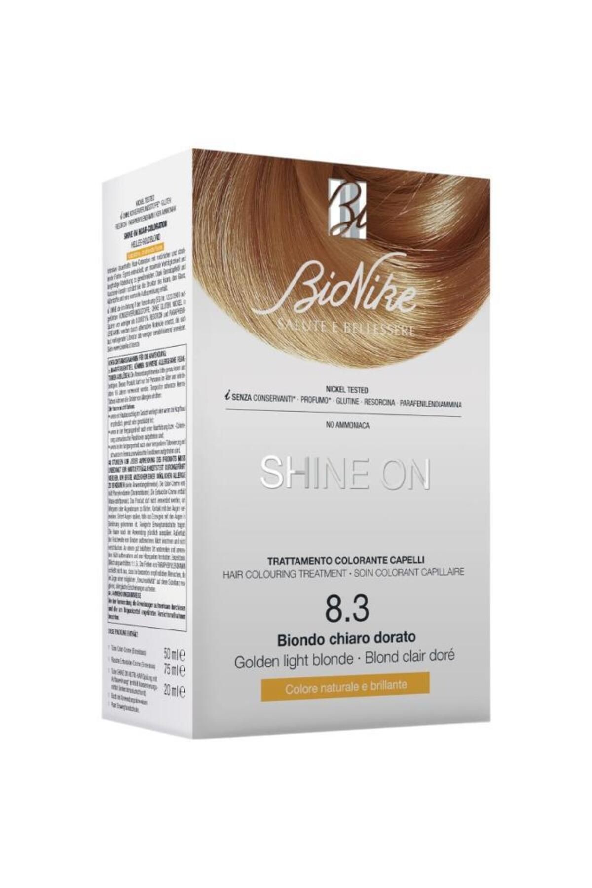 BioNike Bıonıke Shıne On Hair Colouring Treatment No: 8.3 Golden Lıght Blonde