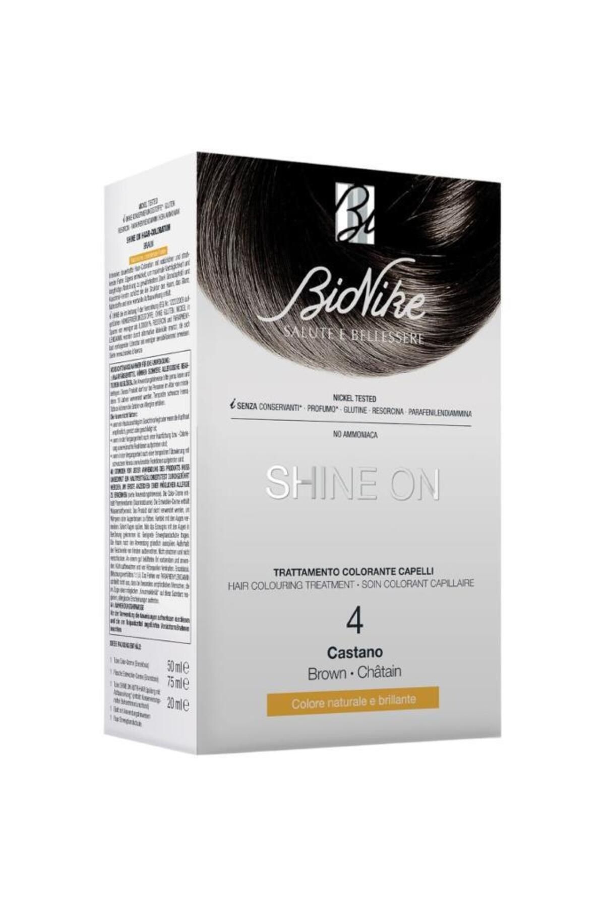 BioNike Bıonıke Shıne On Hair Colouring Treatment No: 4 Brown