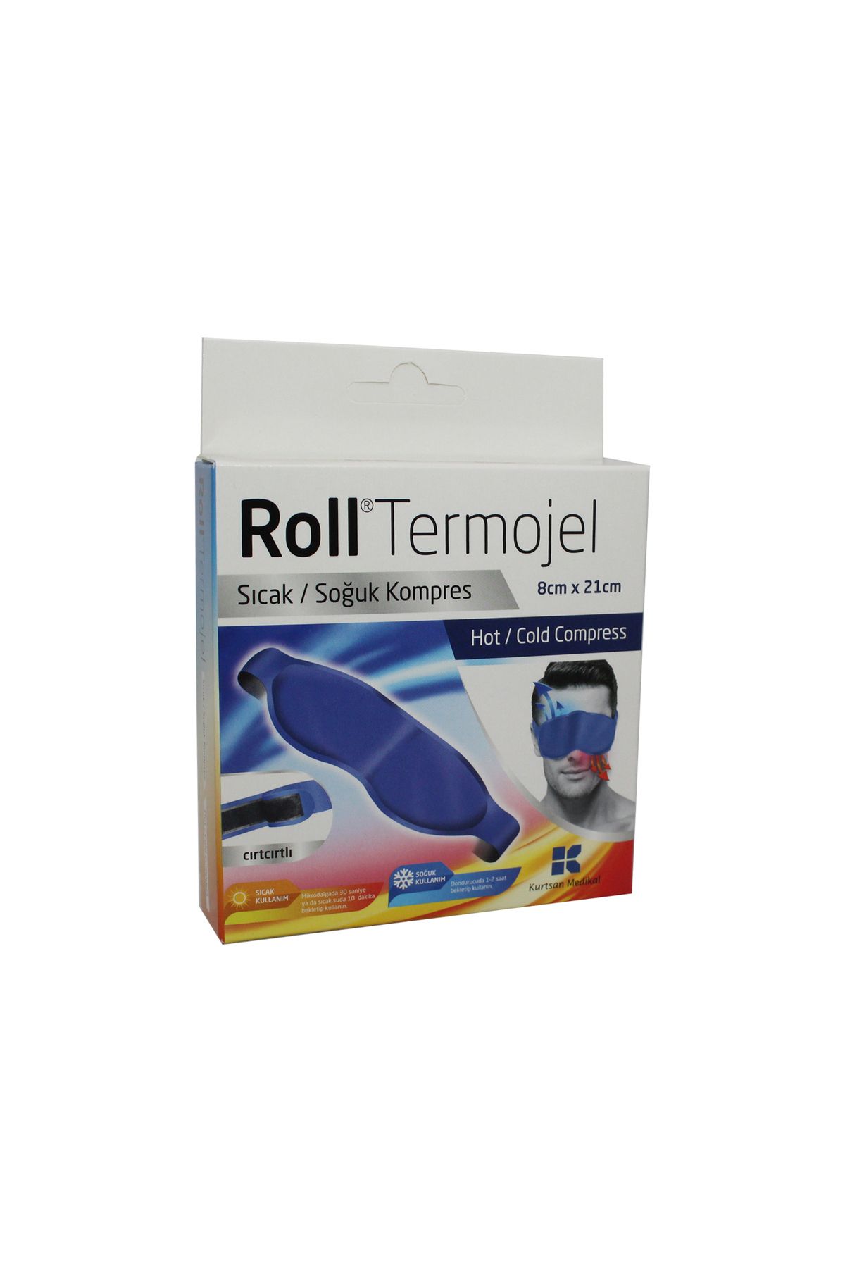 Roll Termojel Göz Sıcak Soğuk Kompres Jel 8x21 Termofor Kompress