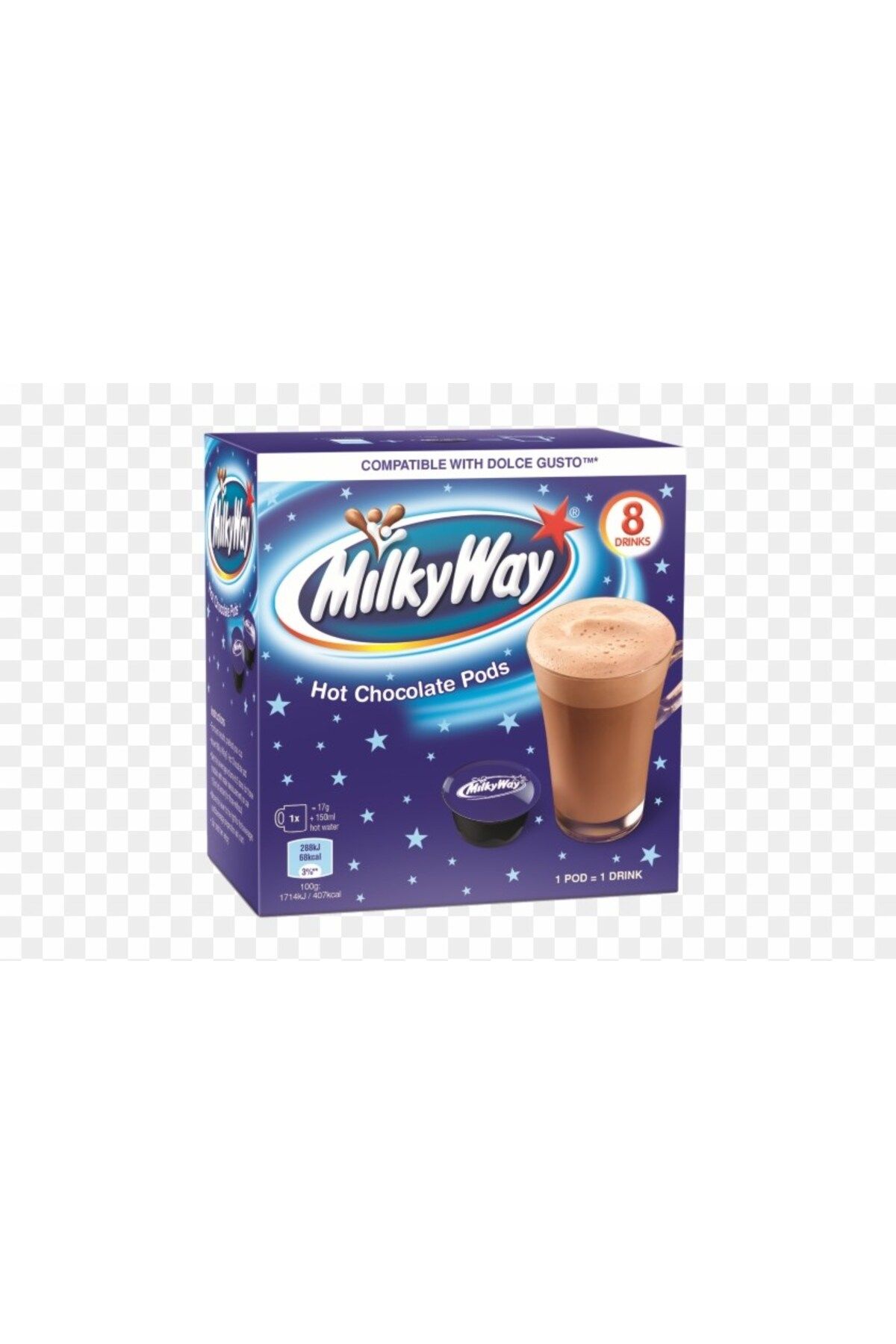Milkyway Hot Chocolate Pods 8 Drinks