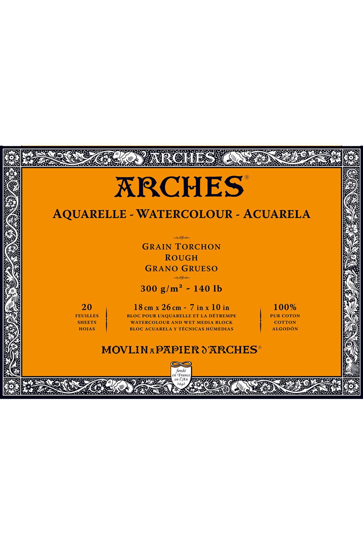 Arches Watercolour Block Rough 300gr 18x26cm 20 Sayfa