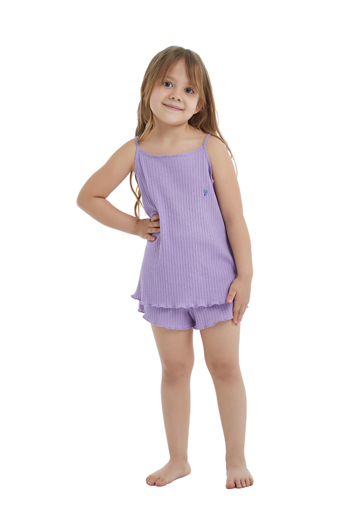 Blackspade Kız Çocuk Pijama Takımı 60441 - Mor