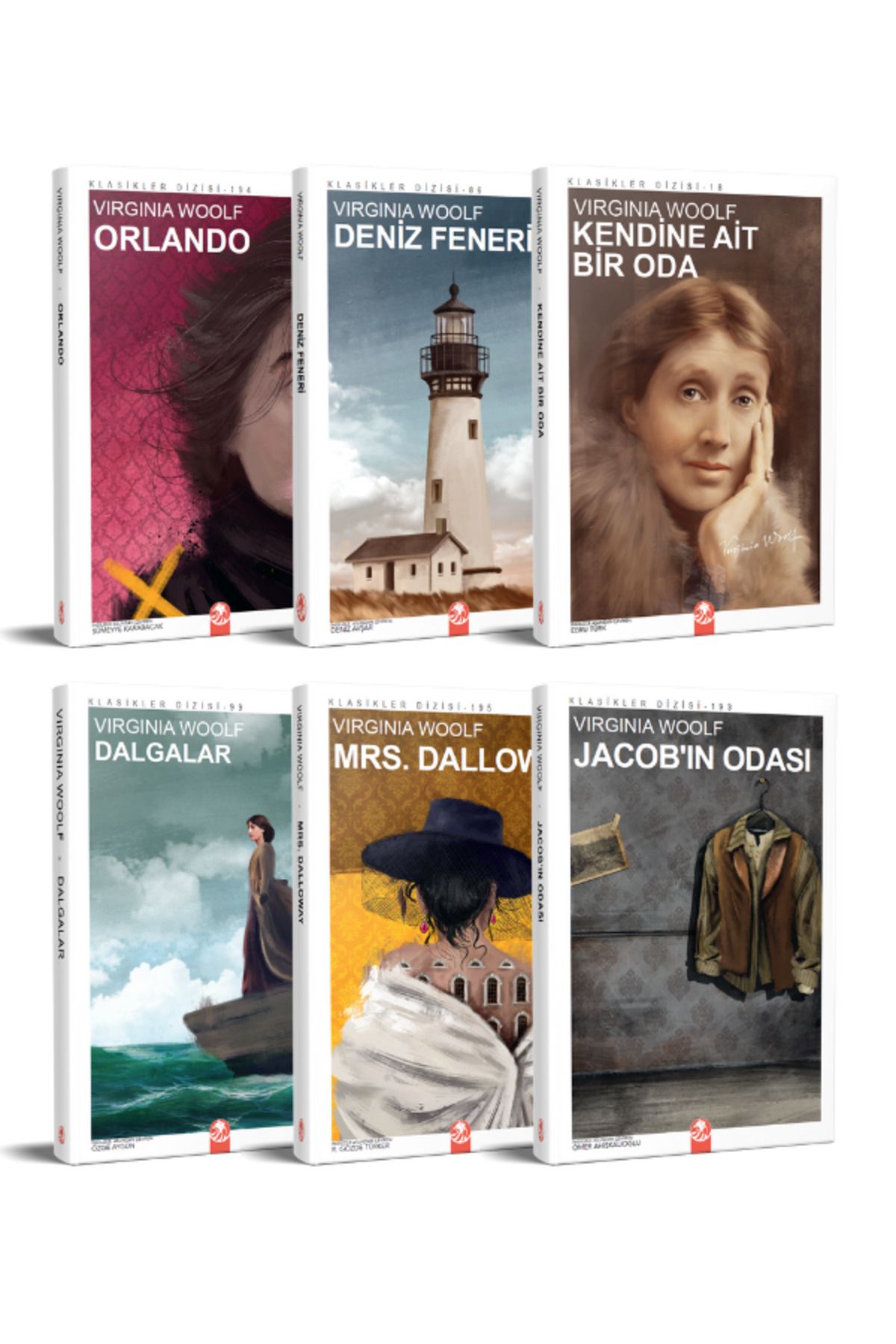 Kızıl Panda Yayınevi Virginia Woolf  Seti (6 Kitap)