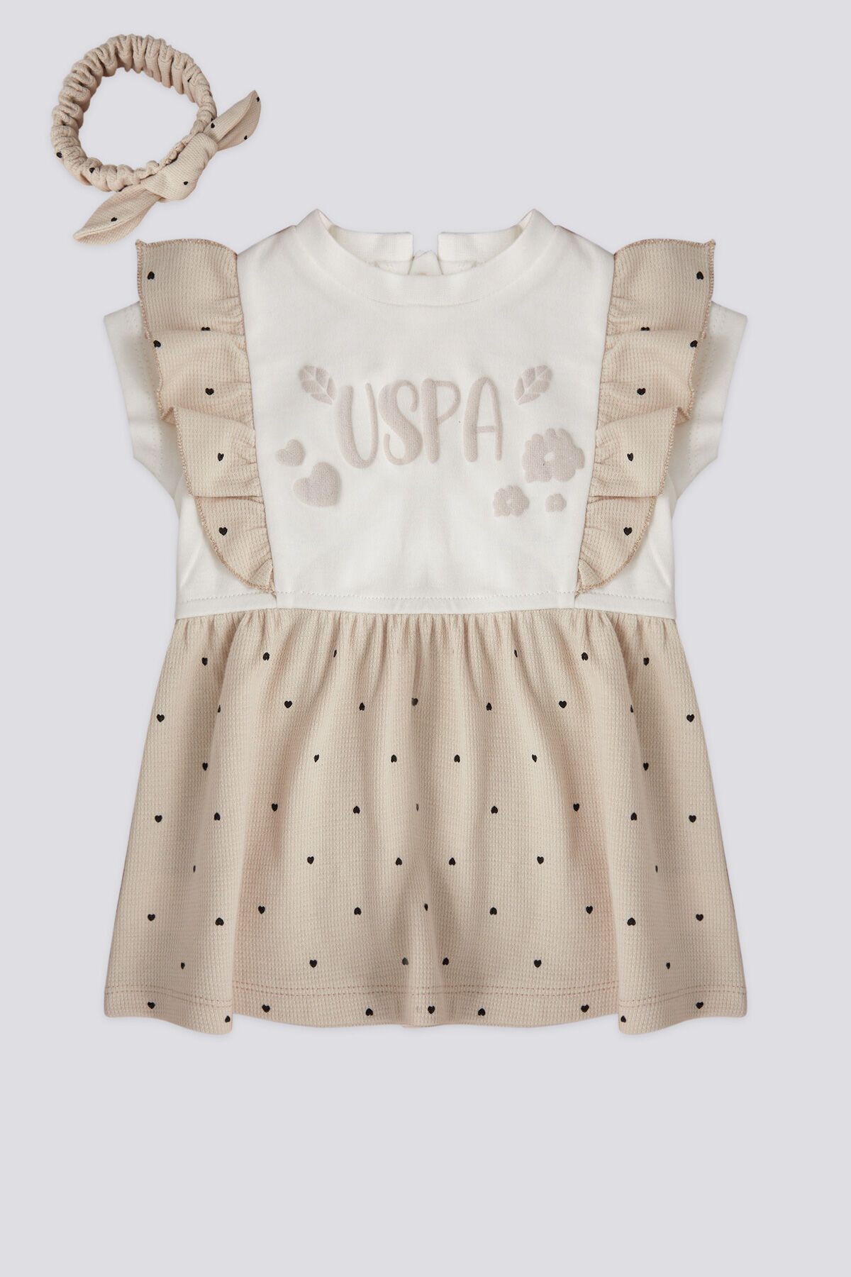 U.S. Polo Assn. U.S. Polo Assn. Kız Bebek Taş Elbise