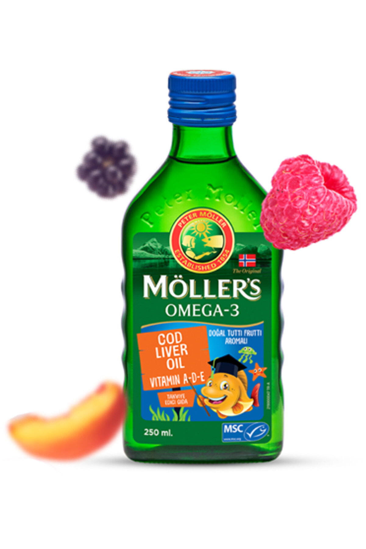 Mollers Omega-3 Balık Yağı Şurubu Tutti Frutti 250 ml