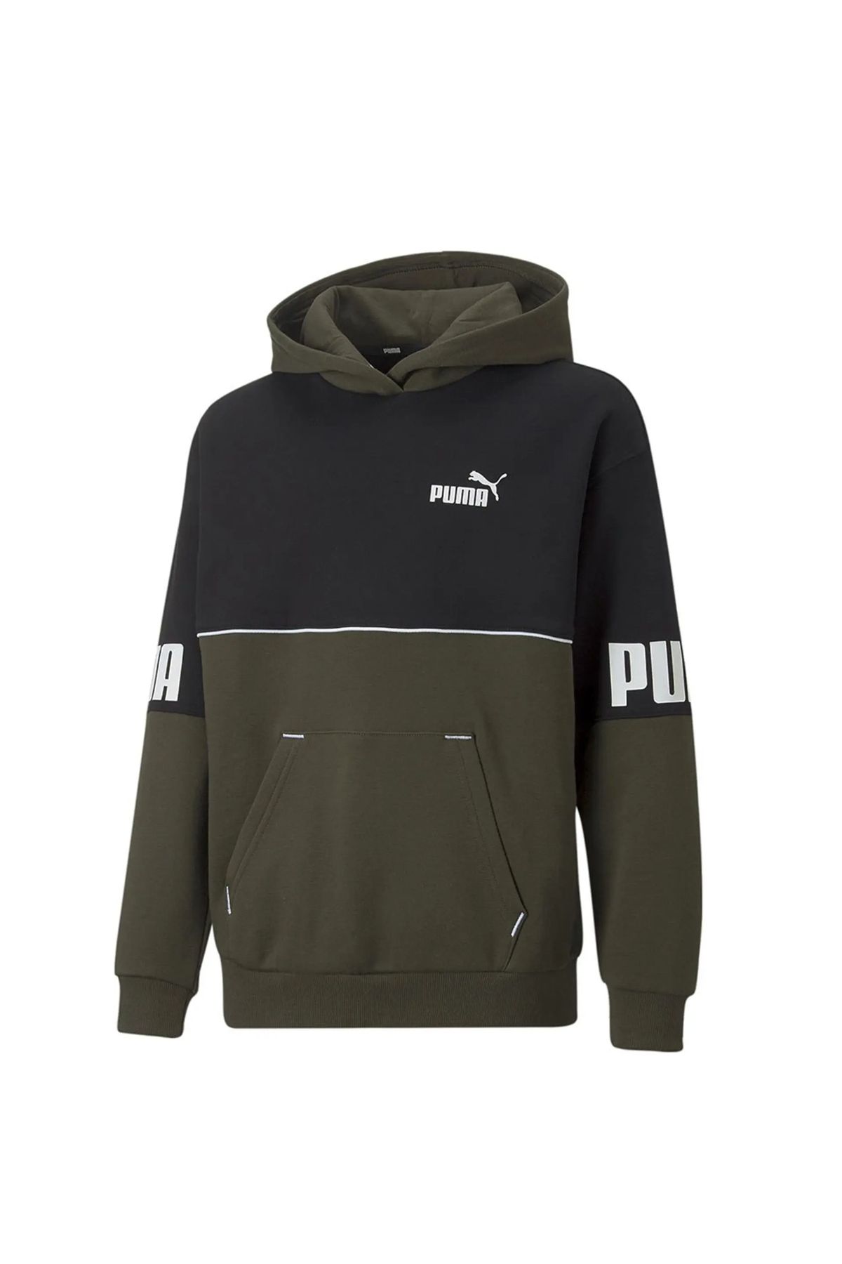 Puma Mavi Erkek Çocuk Sweatshirt 67009870 Power Colorblock Hood