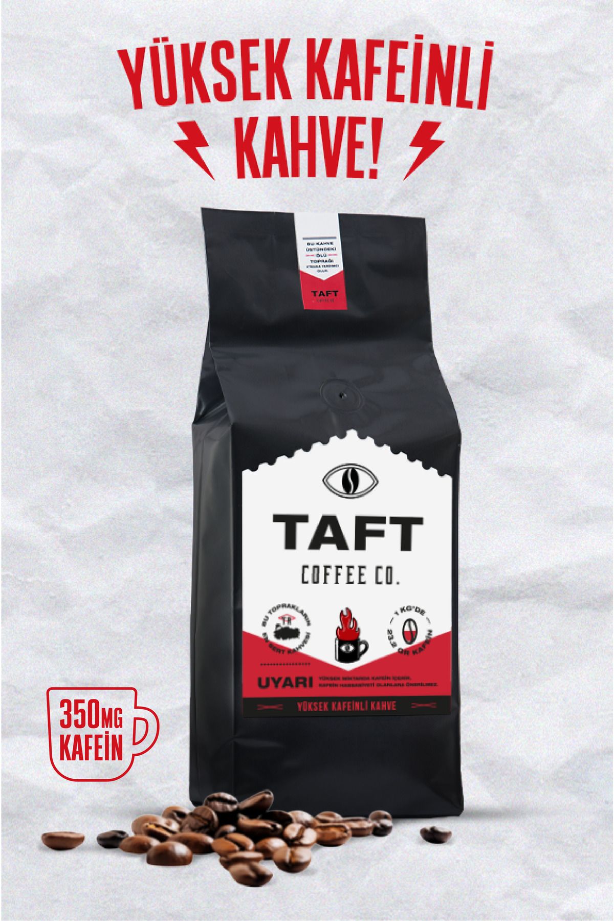 TAFT Coffee Co. Taft Yüksek Kafeinli Filtre Kahve 500gr.