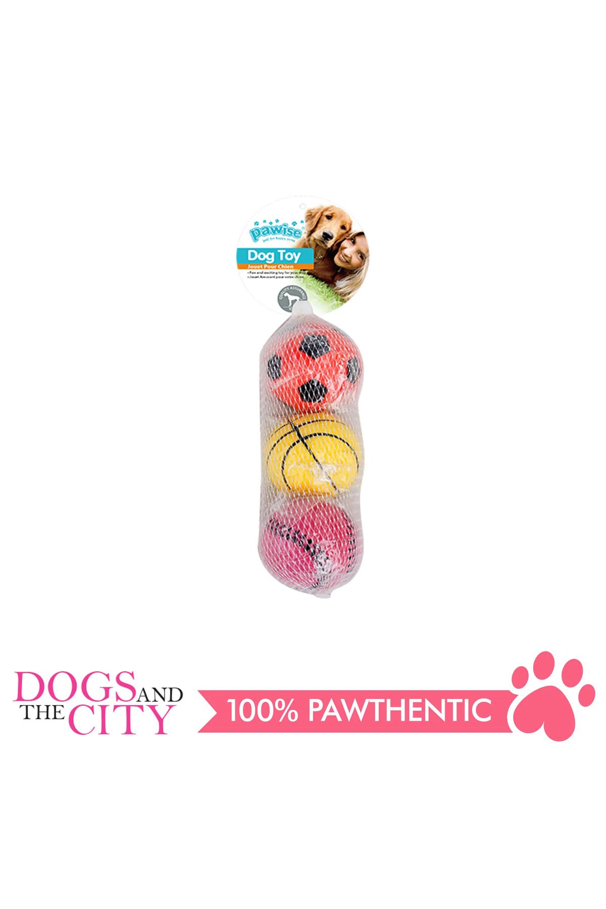 Pawise Toy 3 adet Sünger Top Köpek Oyuncağı Sponge Ball Dog Toy