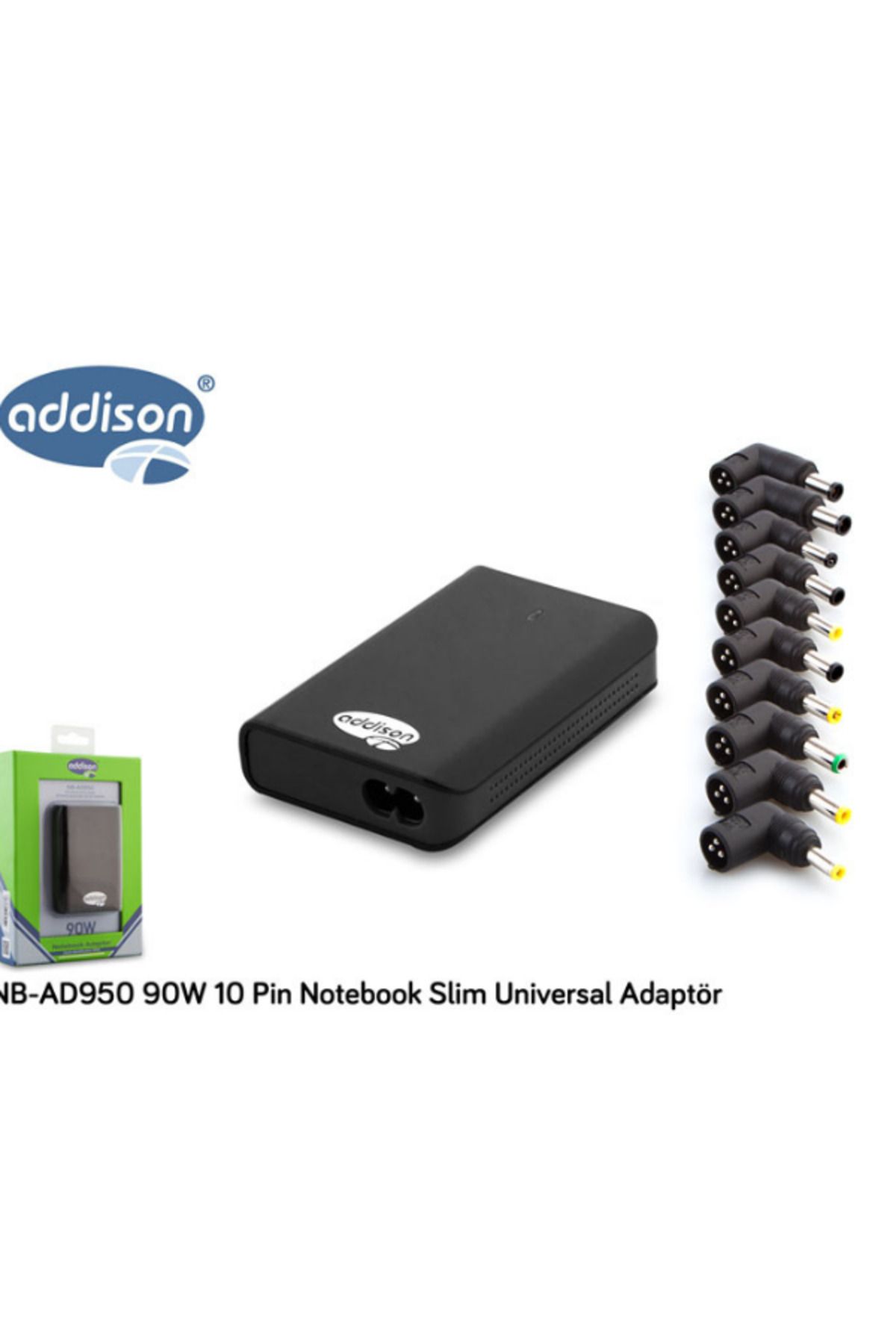 Addison NB-AD950 90W 10 Pin Notebook Slim Universal Adaptör