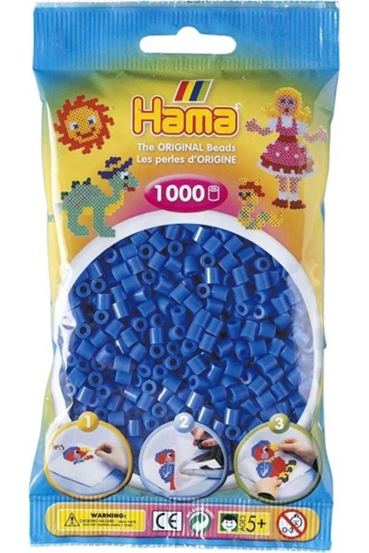 Hama Midi Boncuk 1.000'lik - Açık Mavi