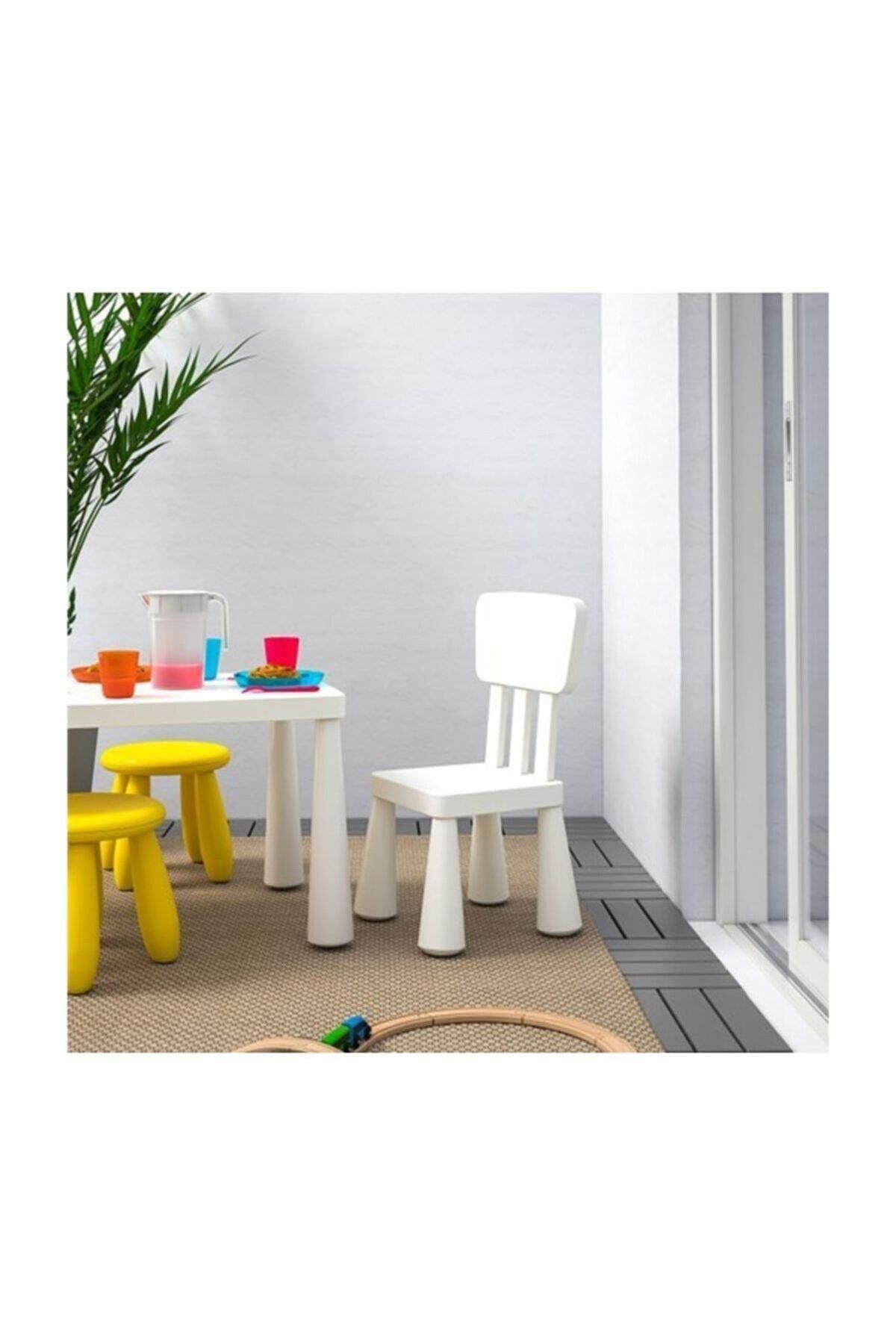 IKEA Çocuk Tabure-sandalyesi Beyaz Renk Çocuk Sandalye-oturak Masa Oyun Meridyendukkan Sandalyesi P
