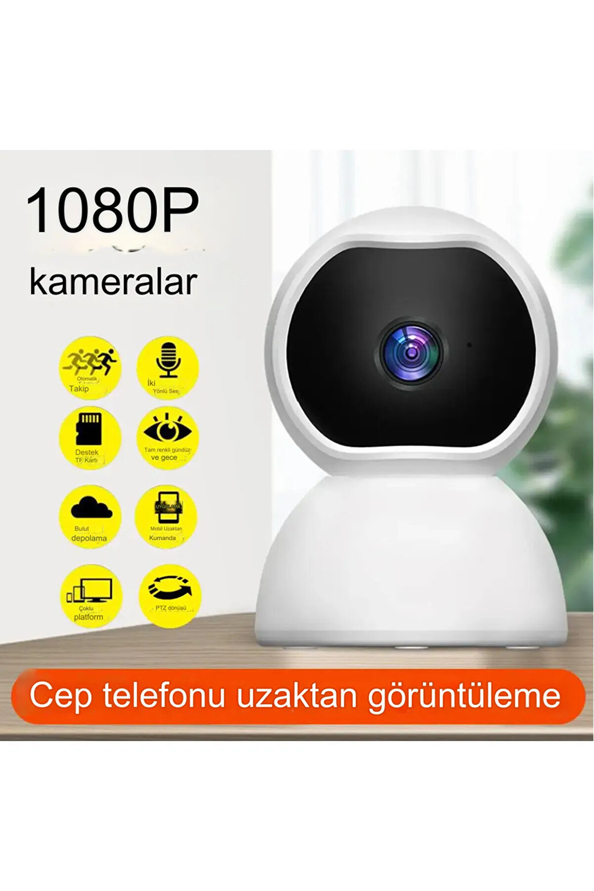 BLUE İNTER CMR26 Hd Akıllı Ip Kamera 360° Derece Dönebilen Mobil