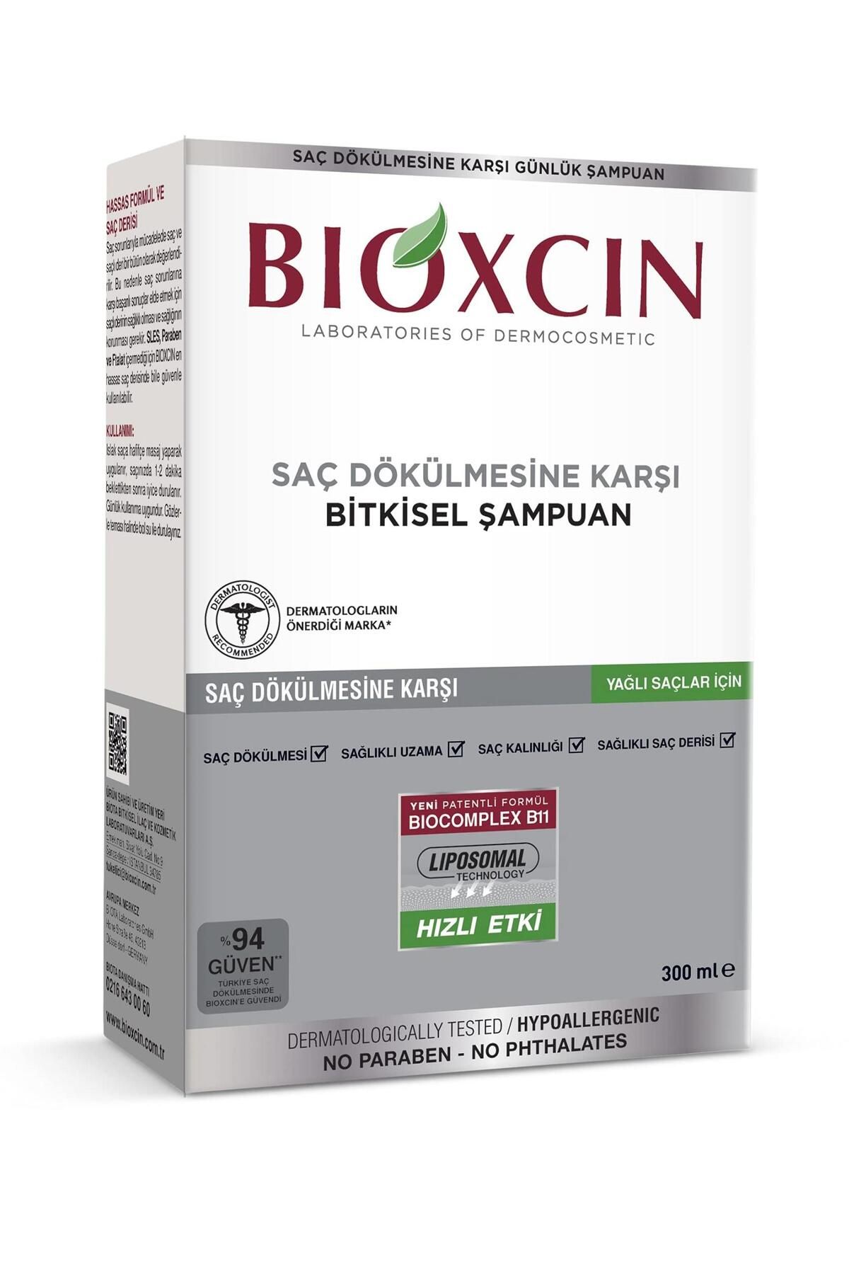Bioxcin Klasik Saç Dökülmesine Karşı Şampuan Yağlı Saçlar Için 300 ml