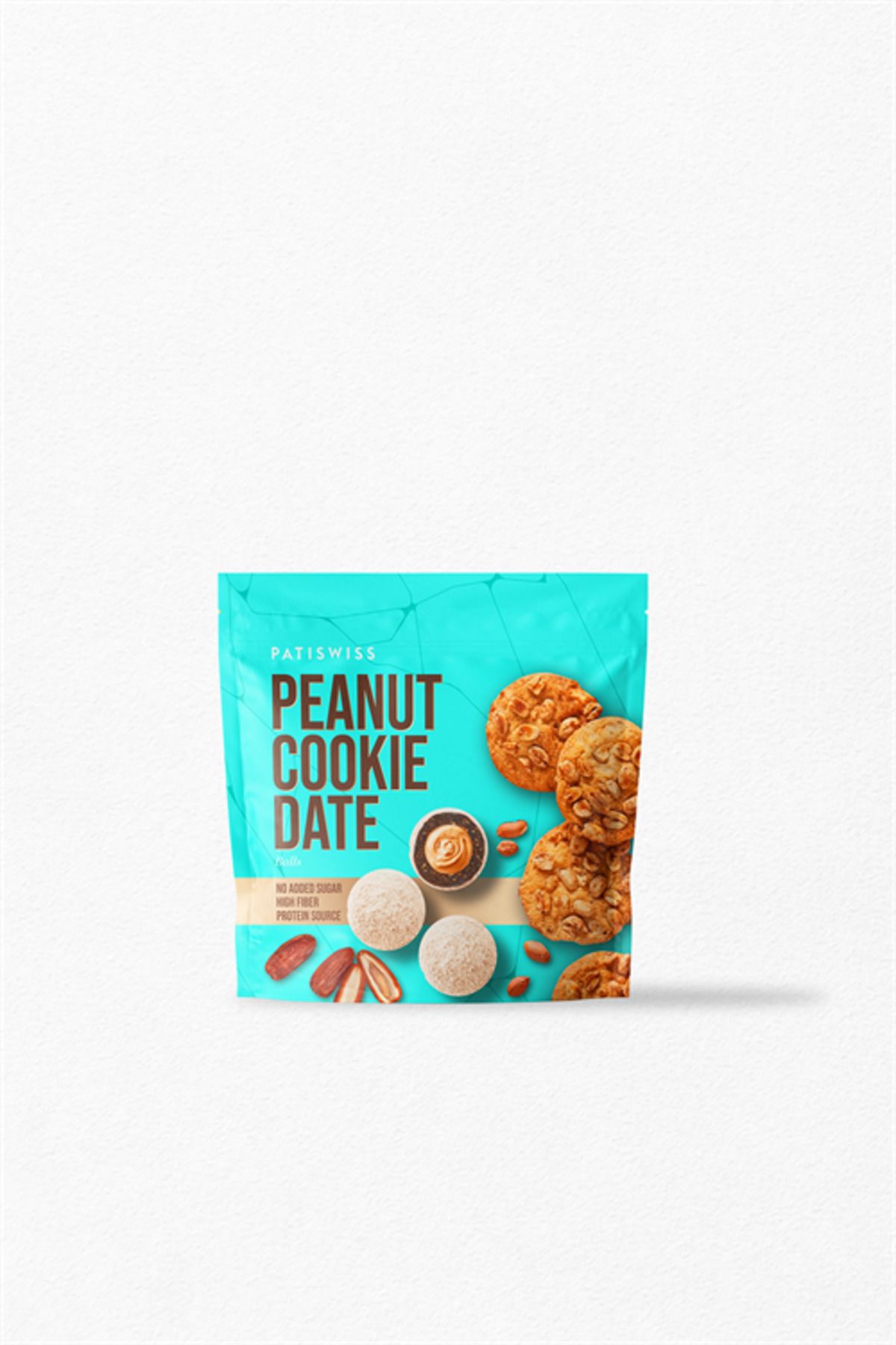 Patiswiss Peanut Cookie Date Şeker Ilavesiz Hurma Topu 90g