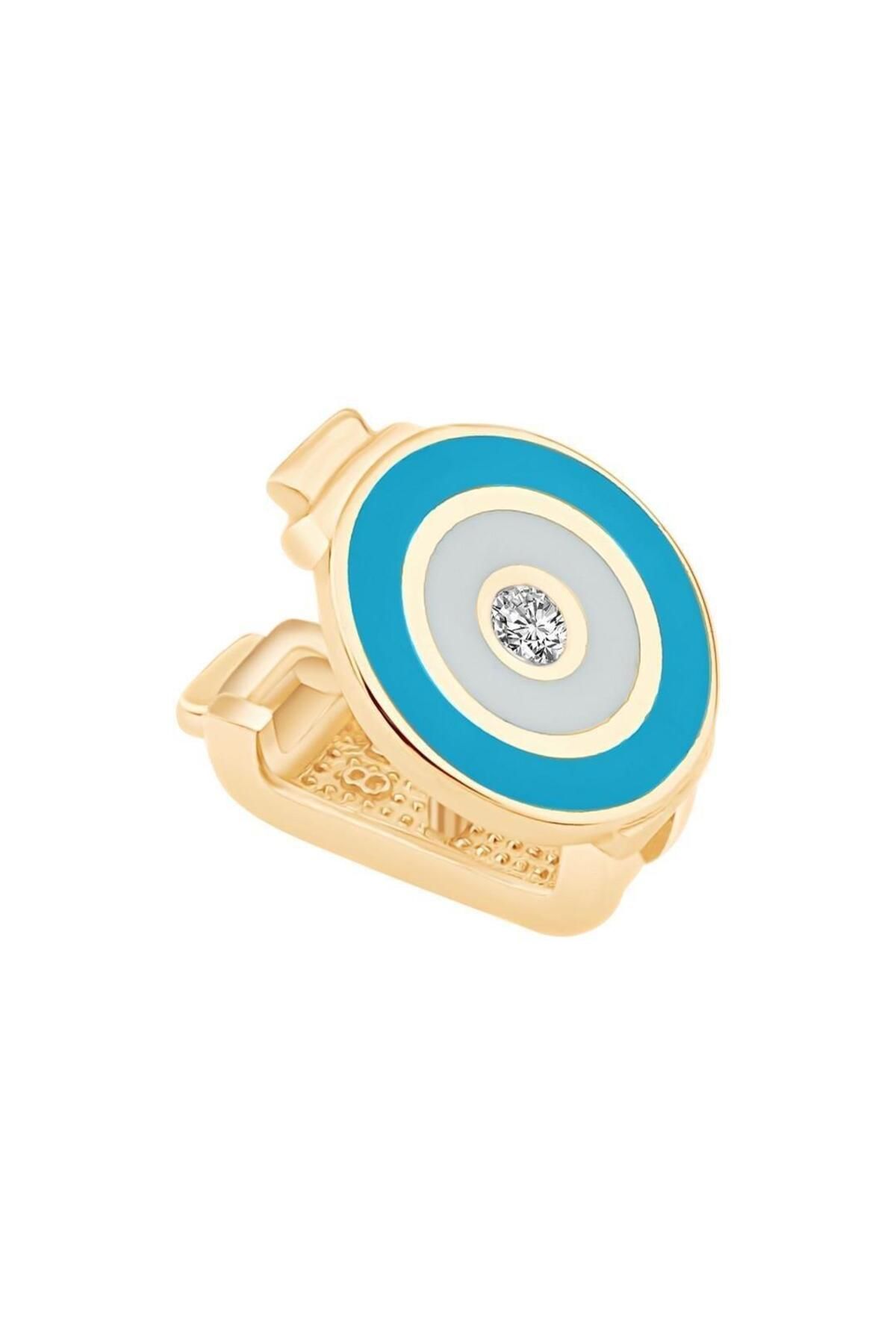 Ema Jewellery Altın Mineli Nazar Boncuğu 9mm Bileklik Charm