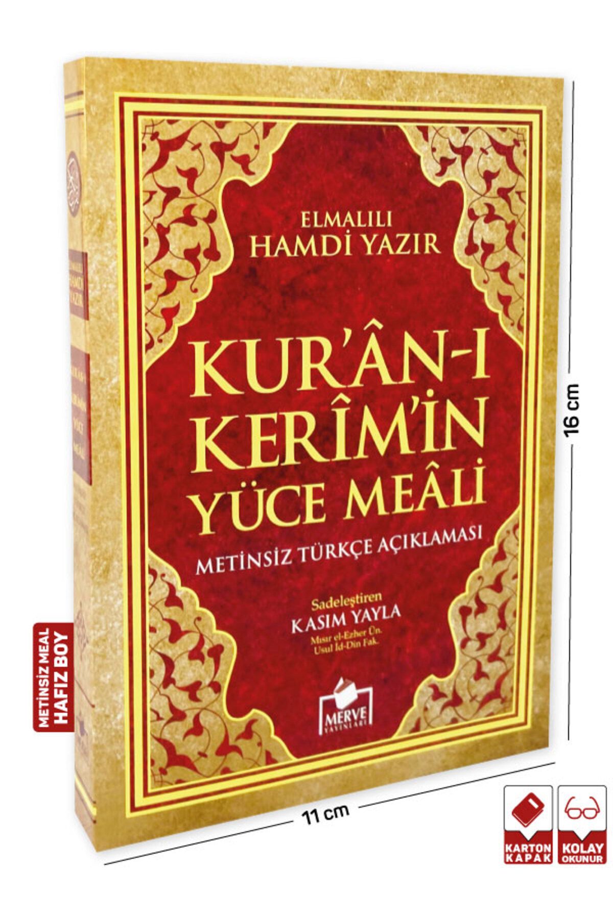 Merve Yayınları Kuran-ı Kerim Yüce Meali Türkçe Açıklaması Metinsiz Çanta Boy