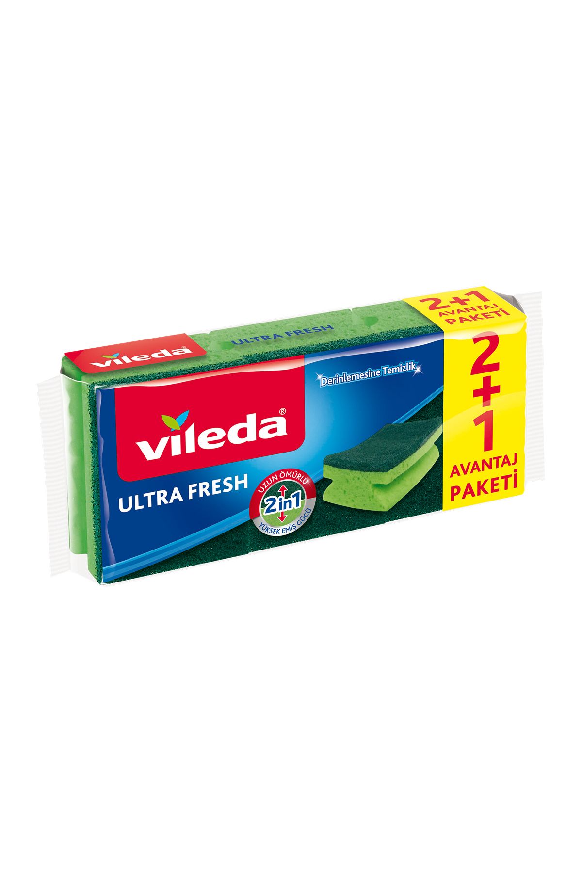 Vileda Ultrafresh Hijyenik 2 1 Oluklu Sünger