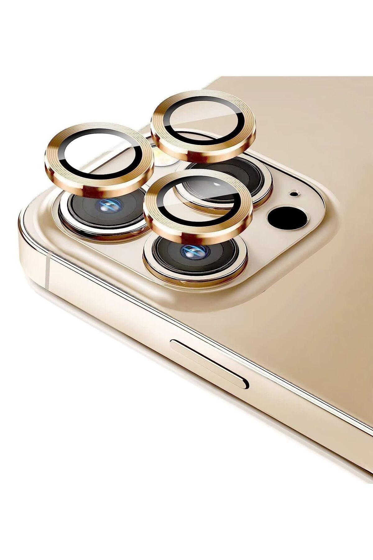 ehio iPhone 13 Pro / iPhone 13 Pro Max Kamera Koruyucu Lens Alüminyum Alışımlı Cam