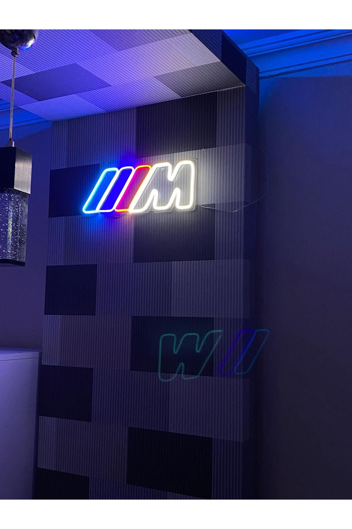 MYS Bmw (M) M Power Logolu Neon Led Tabela