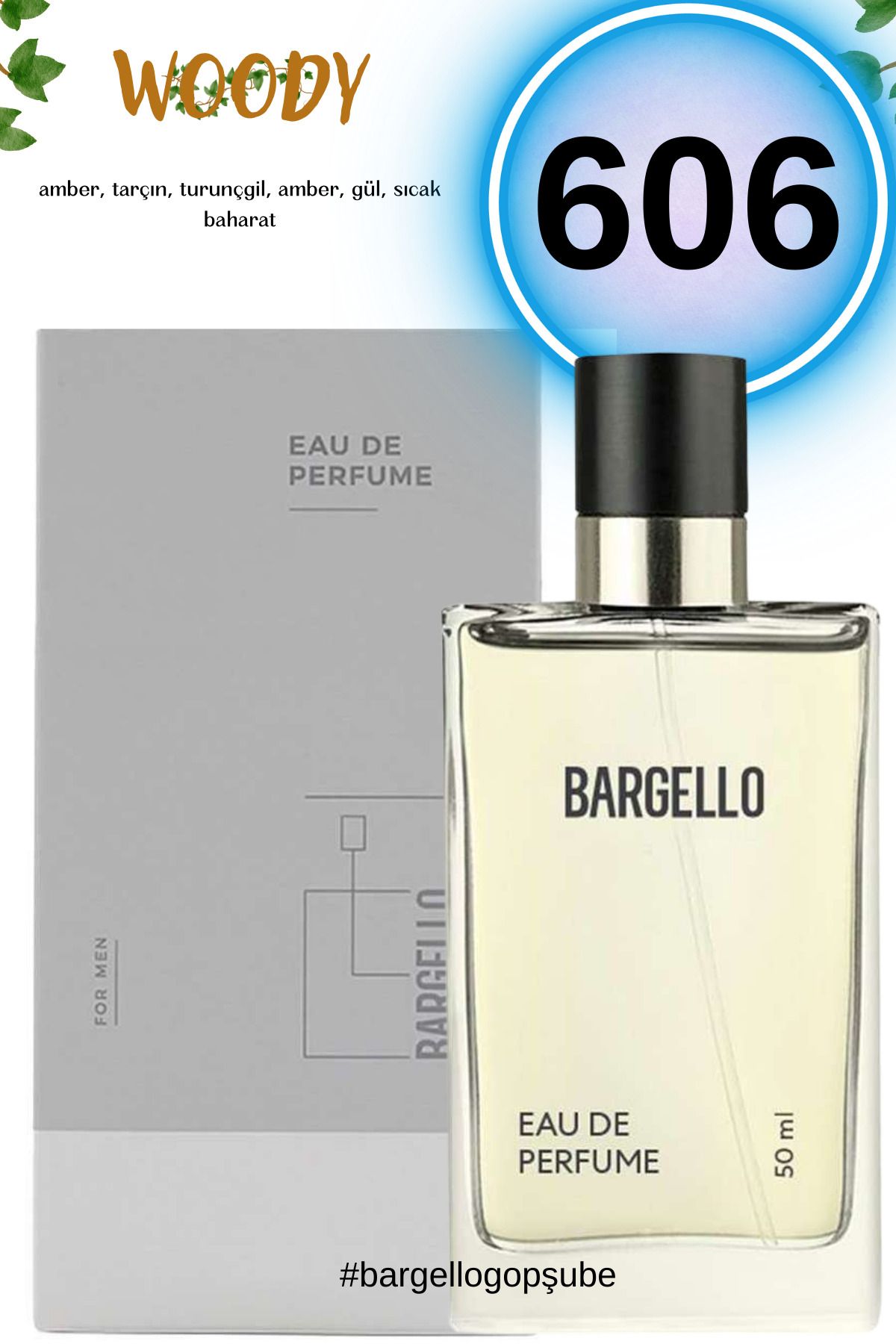 Bargello 606 Woody Erkek Parfüm 50ml