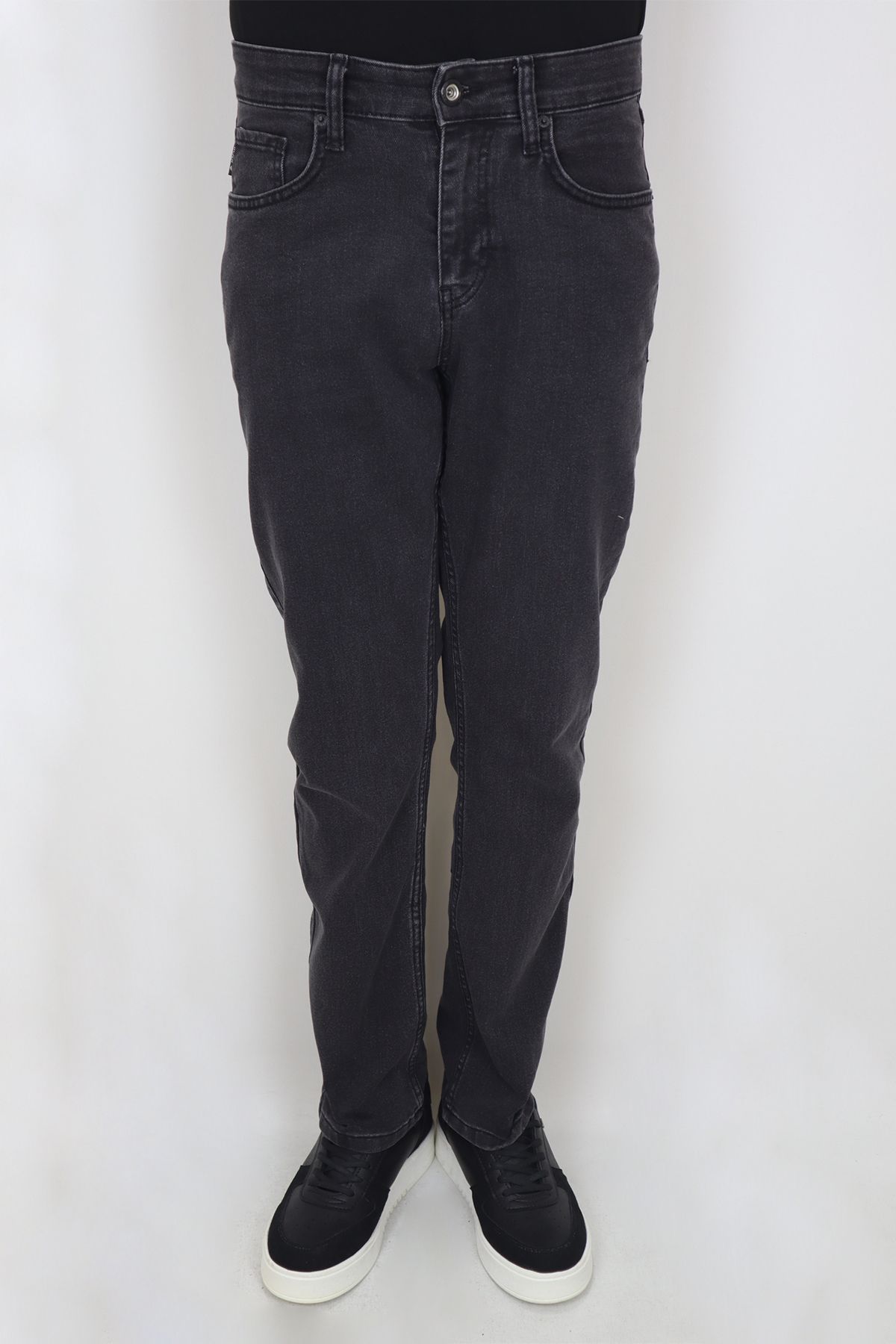 Rodi Jeans Fistan Store Erkek Gri Yüksek Bel Rahat Kesim Boru Paça Jean Pantolon