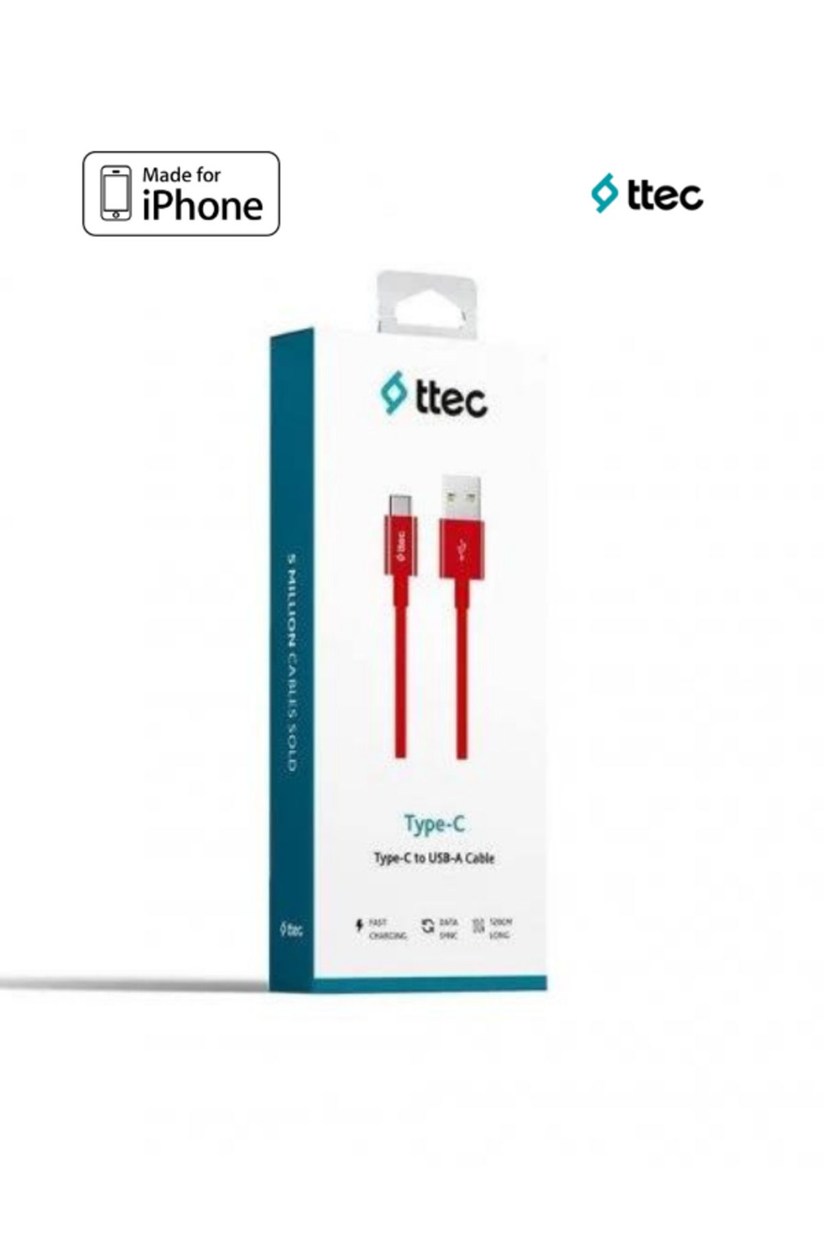 Ttec USB-C iPhone 15 Serisi Uyumlu Şarj ve Data Kablosu