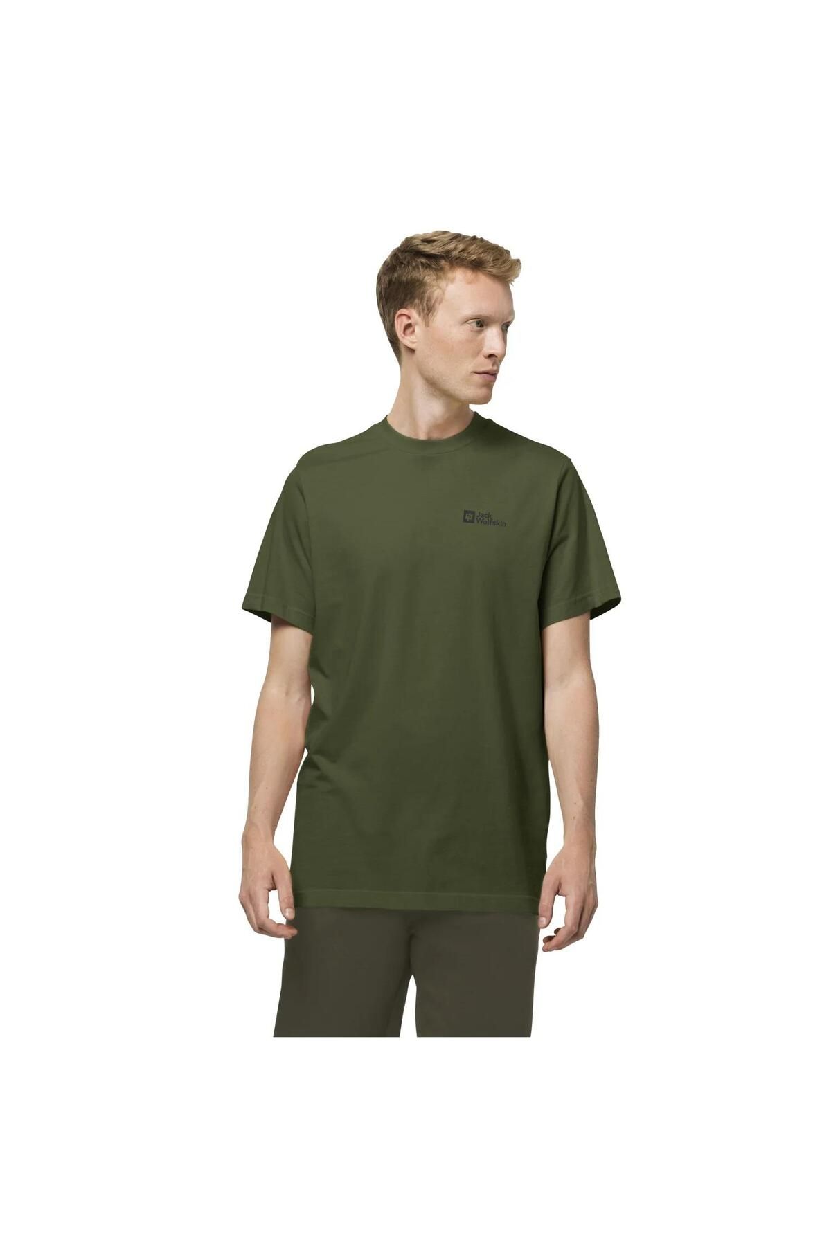 Jack Wolfskin Essential Erkek T-shirt-1808382grw
