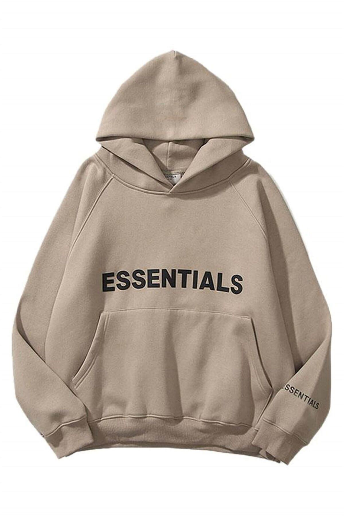 Trendiz Unisex Taş Essentials Sweatshirt Hoodie