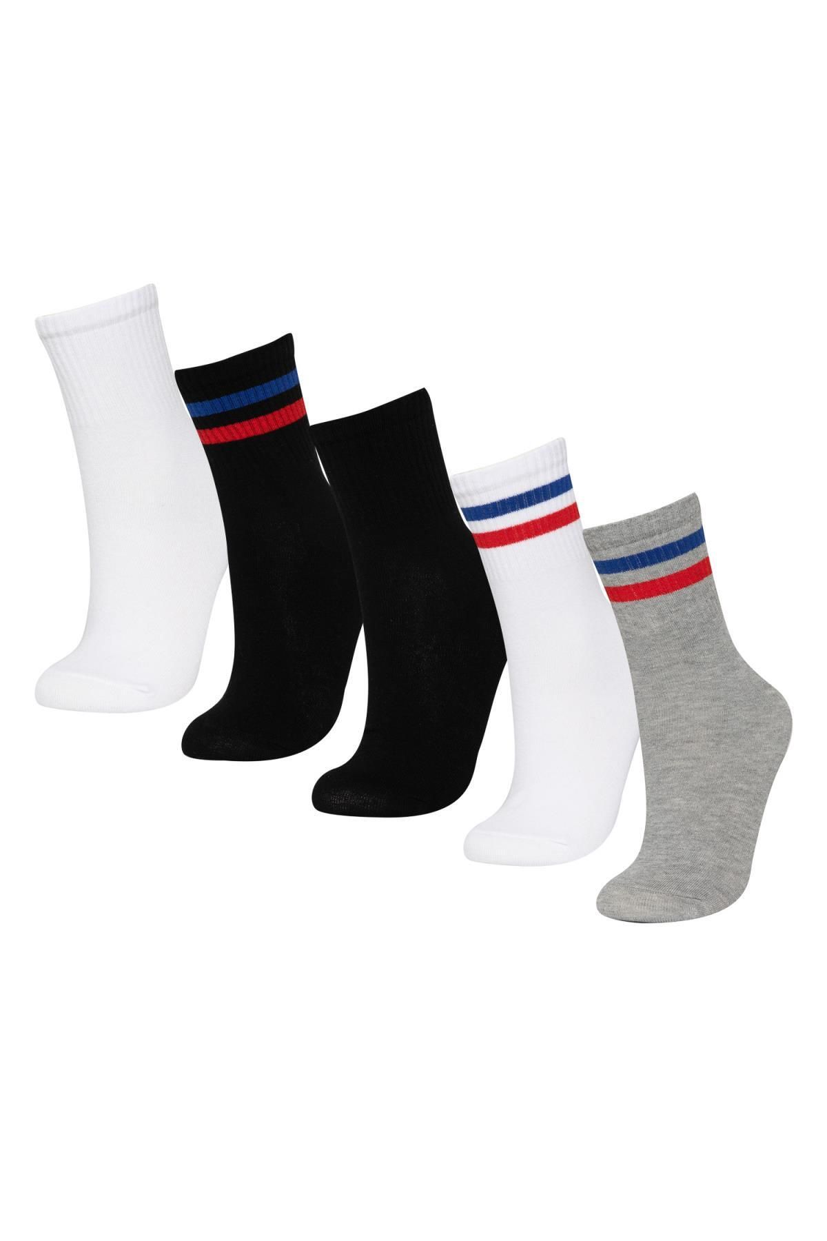 Defacto Erkek 5li Pamuklu Soket Çorap C0168AXNS