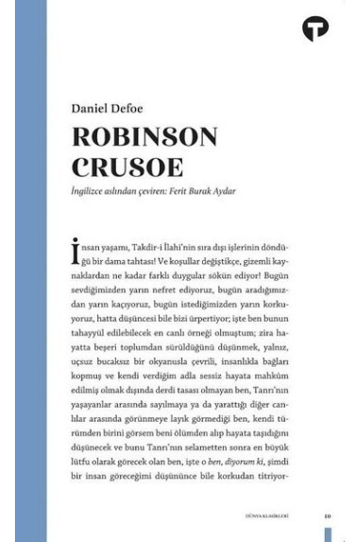 Turkuvaz Kitap Robinson Crusoe