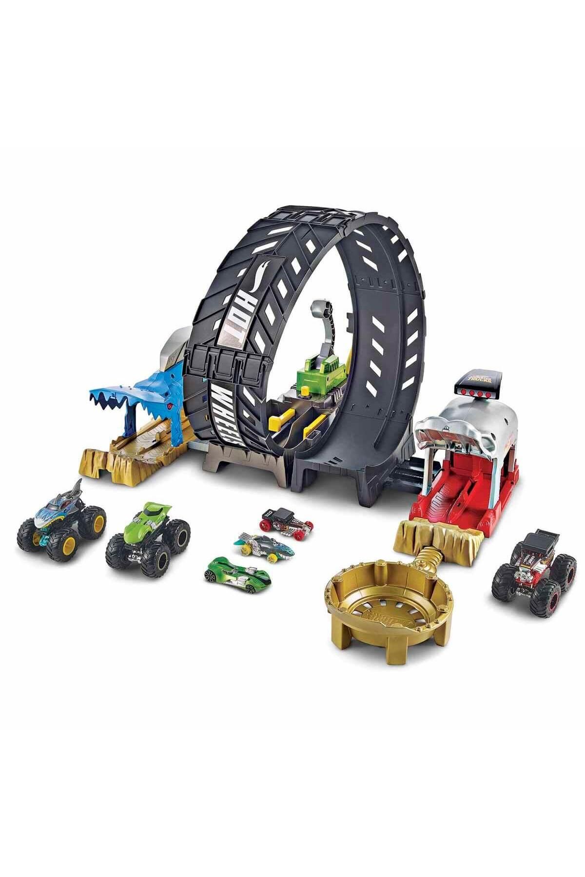 Mattel Hot Wheels Monster Trucks Çemberde Yarış Seti Hbh70