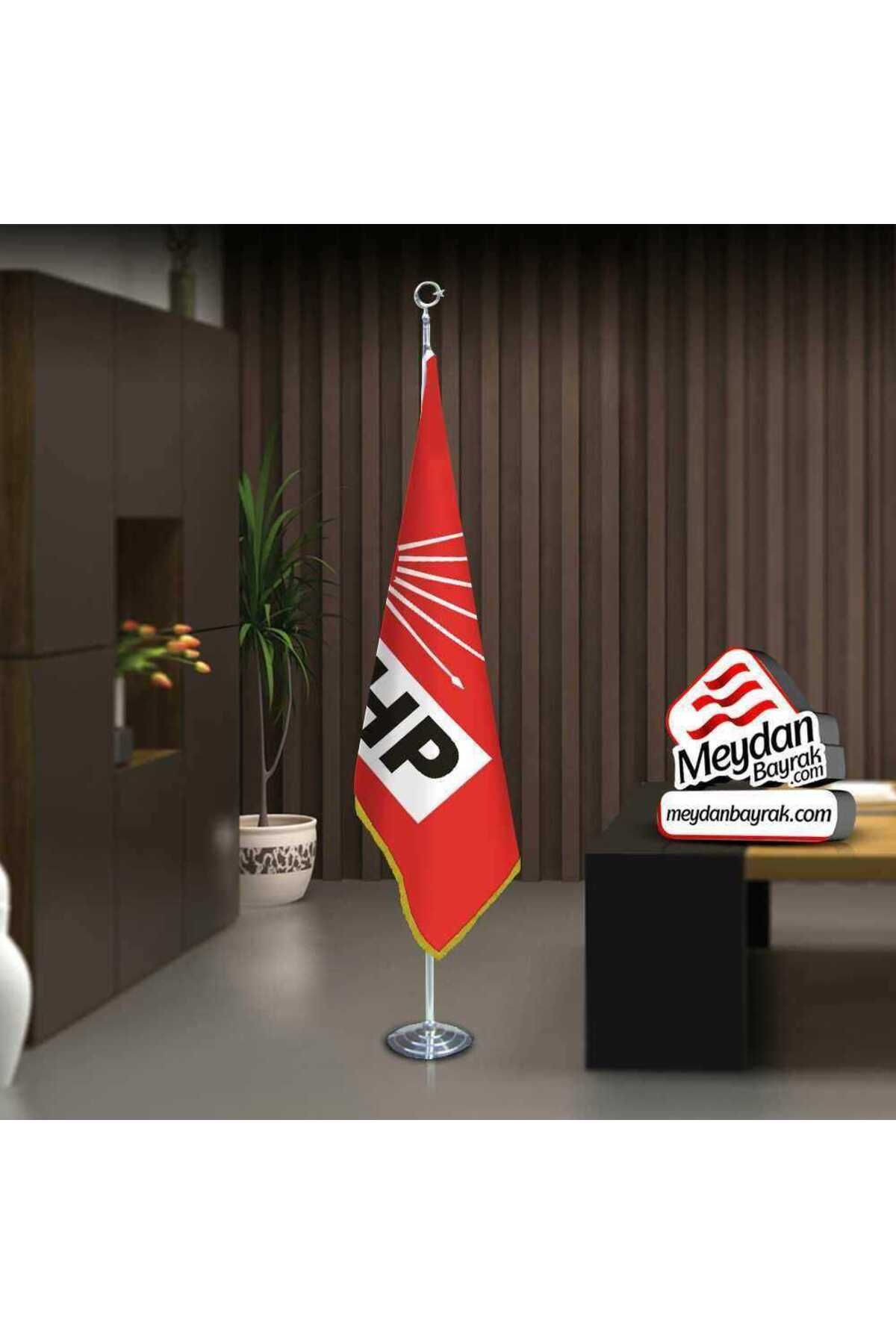 Genel Markalar Cumhuriyet Halk Partisi Chp Bayrak -ofis -makam-toplantı Odaları -direkli -saçaklı Makam Bayrağı