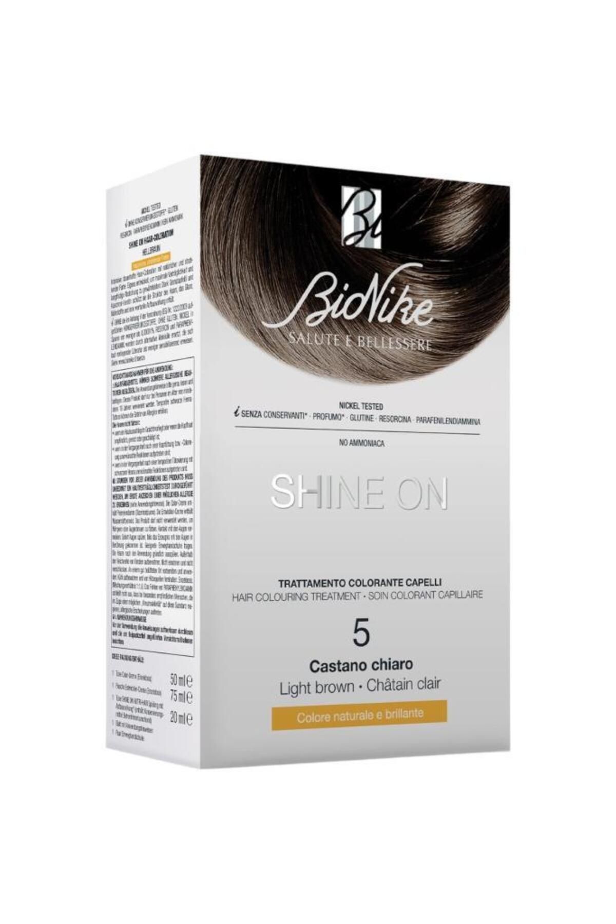 BioNike Bıonıke Shıne On Hair Colouring Treatment No: 5 Lıght Brown
