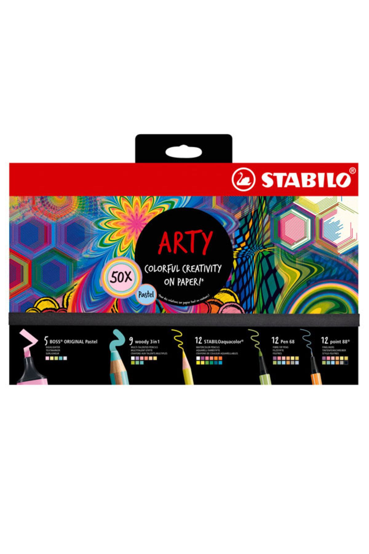 Stabilo Kreatif Pastel Mix Set Arty 50 Li 77 6-2-20