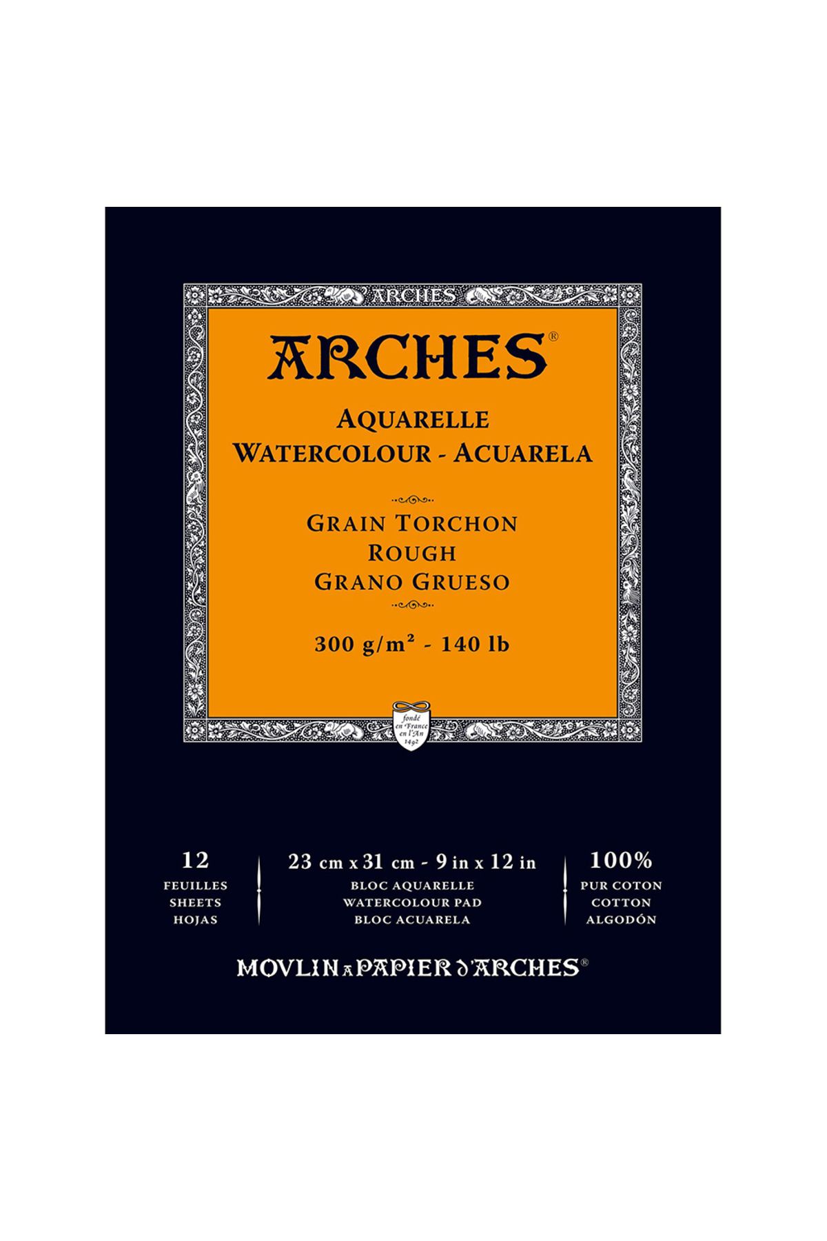 Arches Watercolour Pad Rough 300g 23x31cm 12 Sayfa