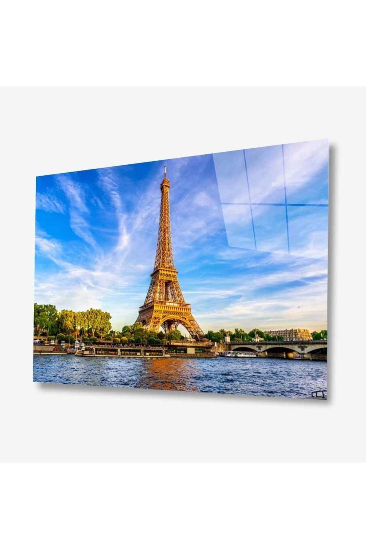 Doğal Bizden DB HG   Paris Eyfel Kulesi Cam Tablo