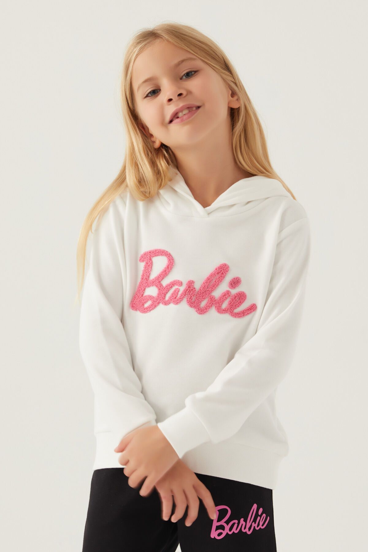 Barbie Kız Çocuk Krem Sweatshirt