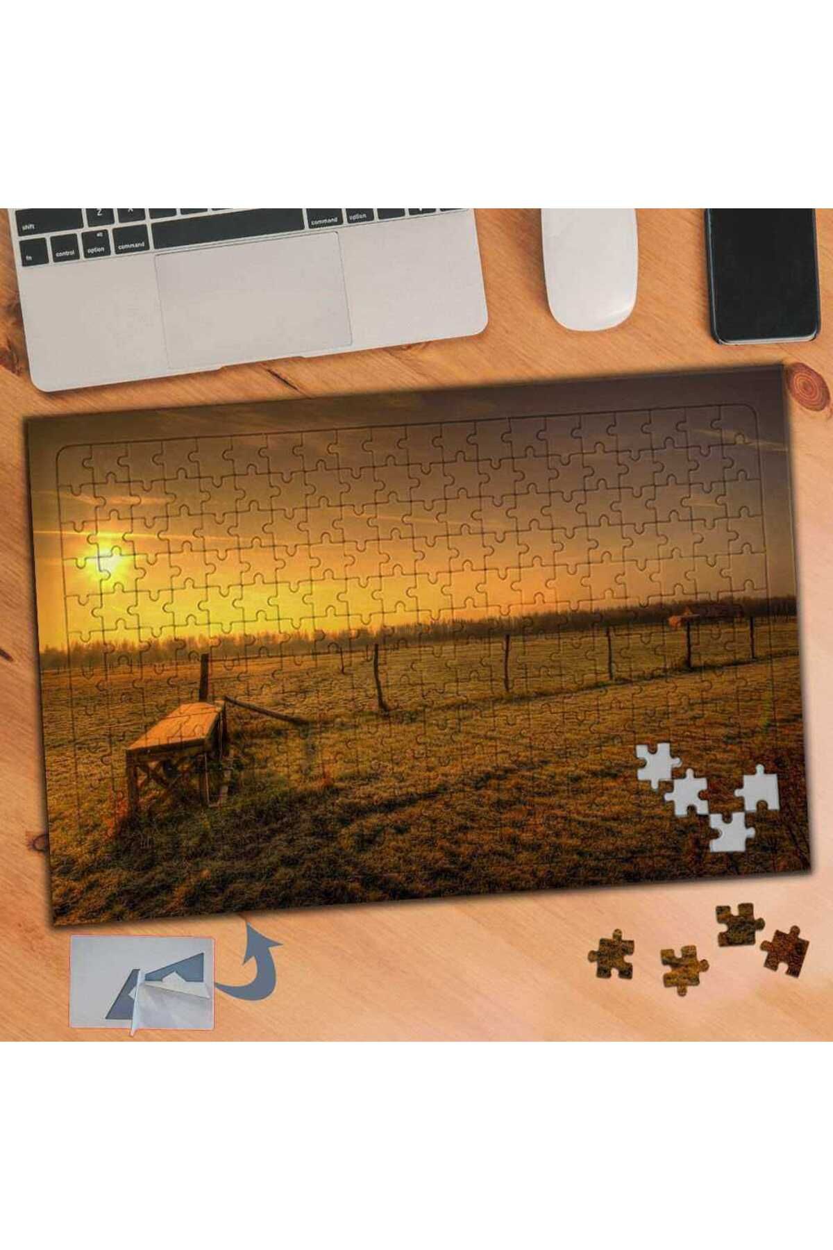 Asilmeydan Güneşin Doğuşu Doğa Manzarası 240 Parça Puzzle Yapboz Tablo-176