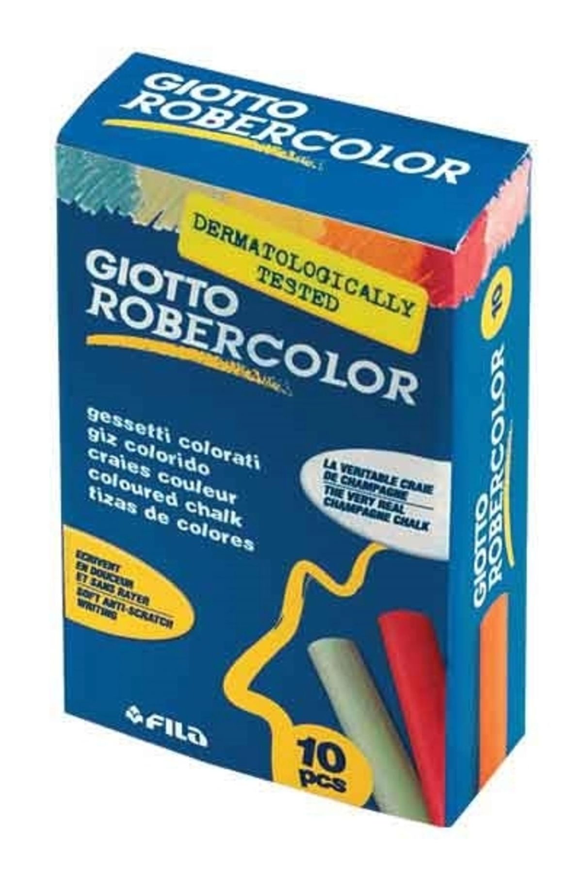 Giotto Robercolor Tebeşir Karışık Renkler 10'lu Kutu ( 3 Kutu)