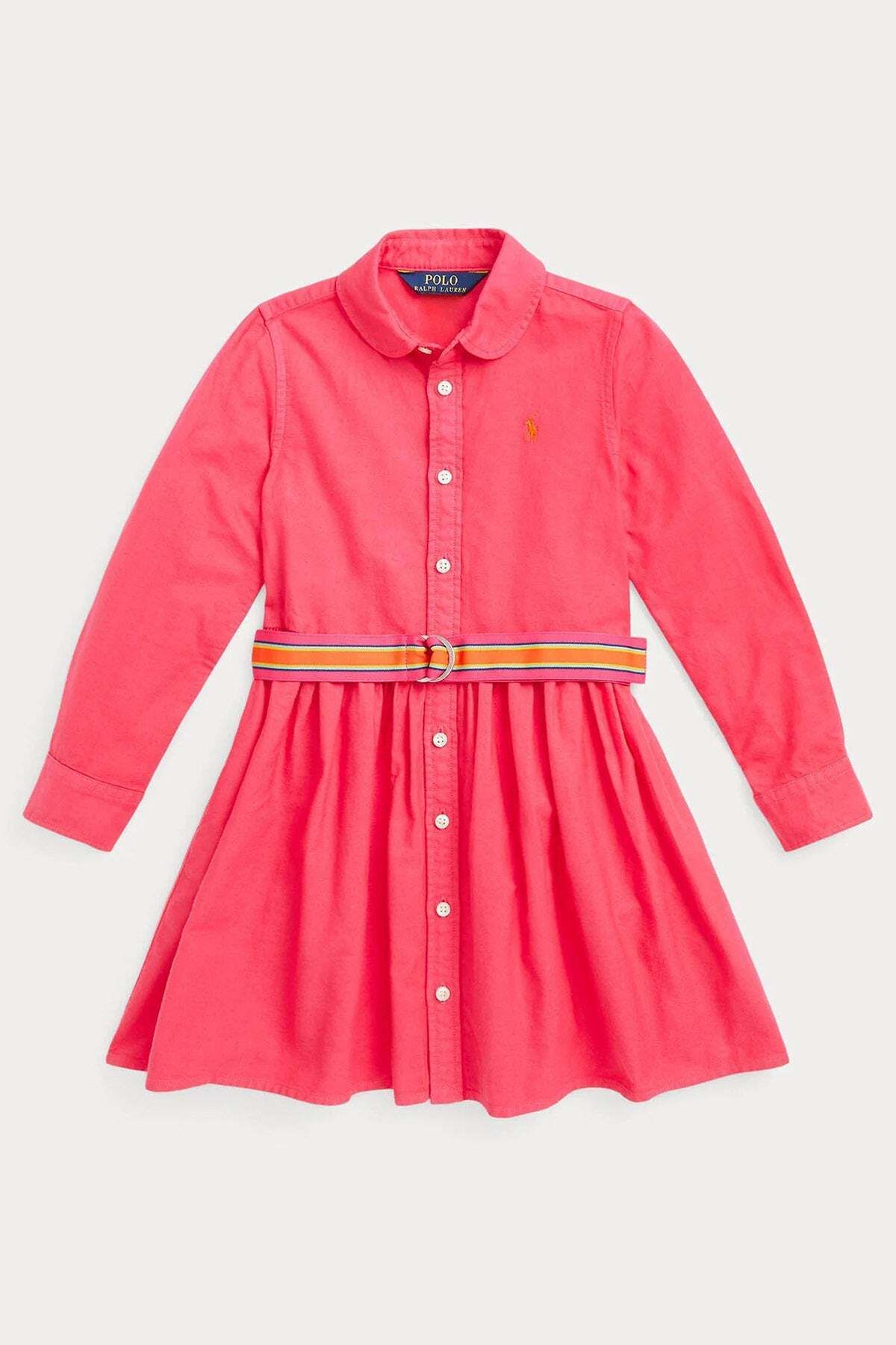 Ralph Lauren 5-6 Yaş Kız Çocuk Gömlek Elbise 6y / Pembe