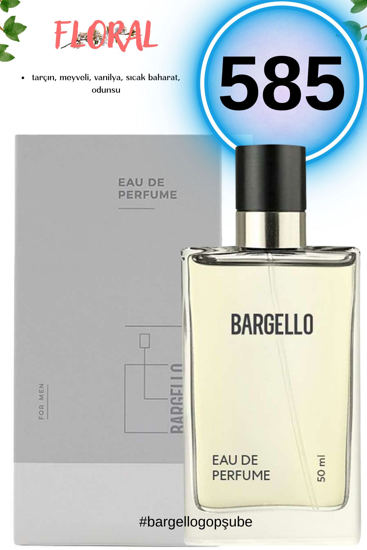 Bargello 585 Floral Erkek Parfüm 50ml Edp