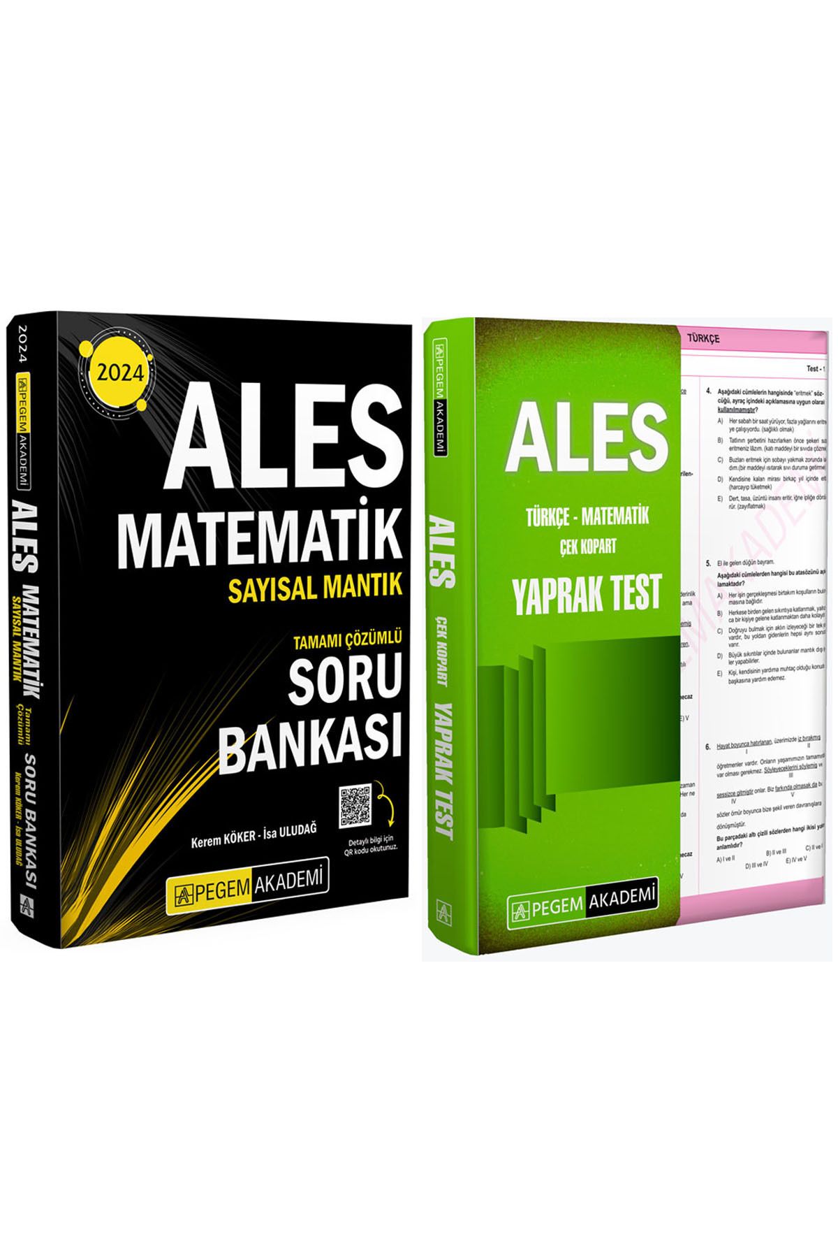 Pegem Akademi Yayıncılık ALES 2024 Çek Kopart Yaprak Test-Matematik Sayısal Mantık Tamamı Çözümlü Soru Bankası