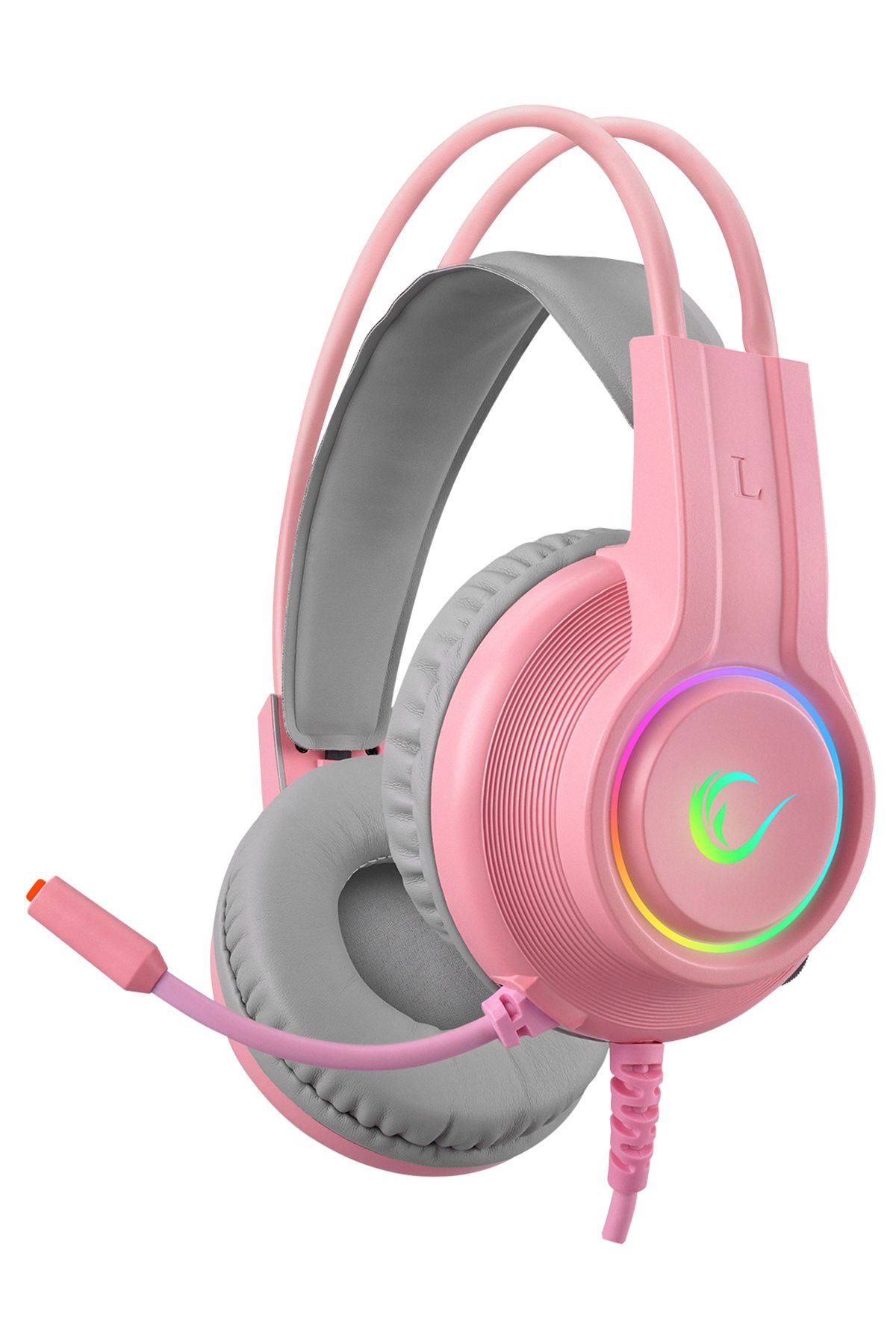 Rampage RM-K912 Uyumlu Pembe 7.1 Rgb Gaming Mikrofonlu Pembe Oyuncu Kulaklığı Usb Profesyonel Kulaklık