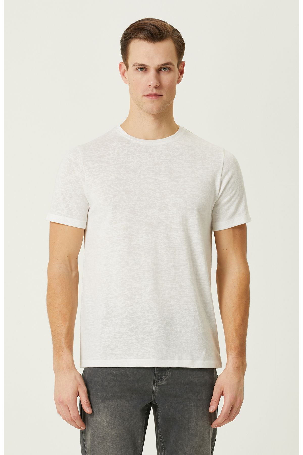 Network Beyaz Basic T-shirt