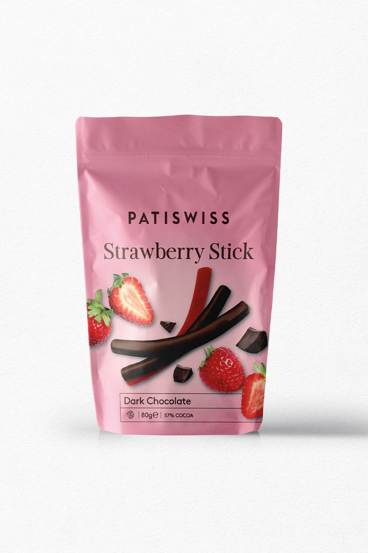 Patiswiss Bitter Çikolatalı Çilek Çubukları