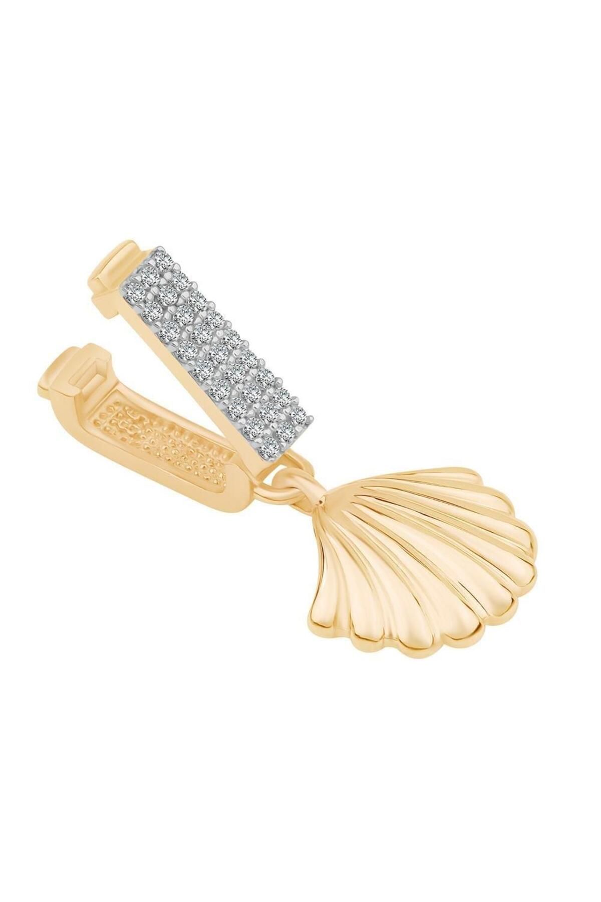 Ema Jewellery Altın Deniz Kabuğu Sallantılı 9mm Bileklik Charm