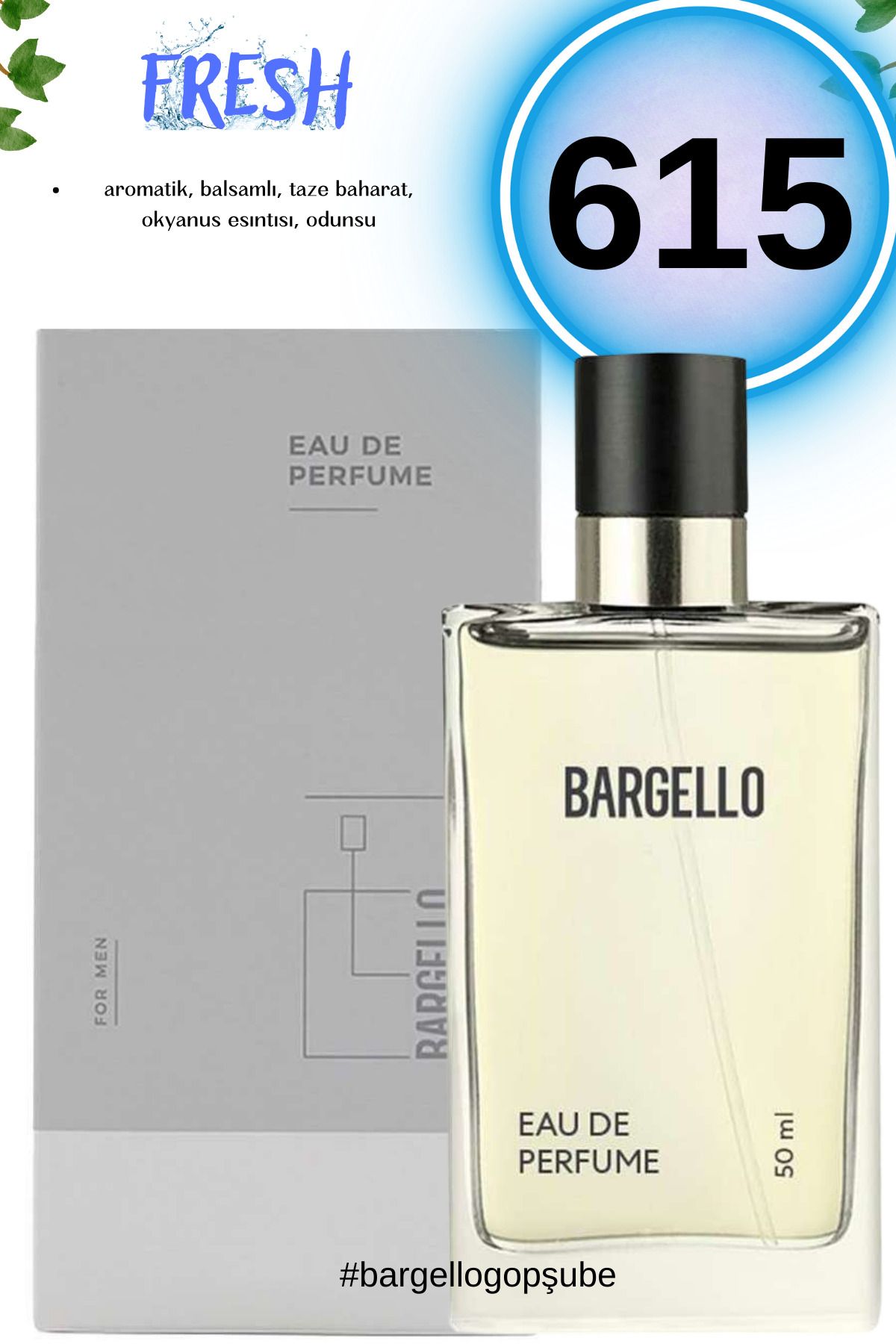 Bargello 615 Fresh Erkek Parfüm 50ml Edp