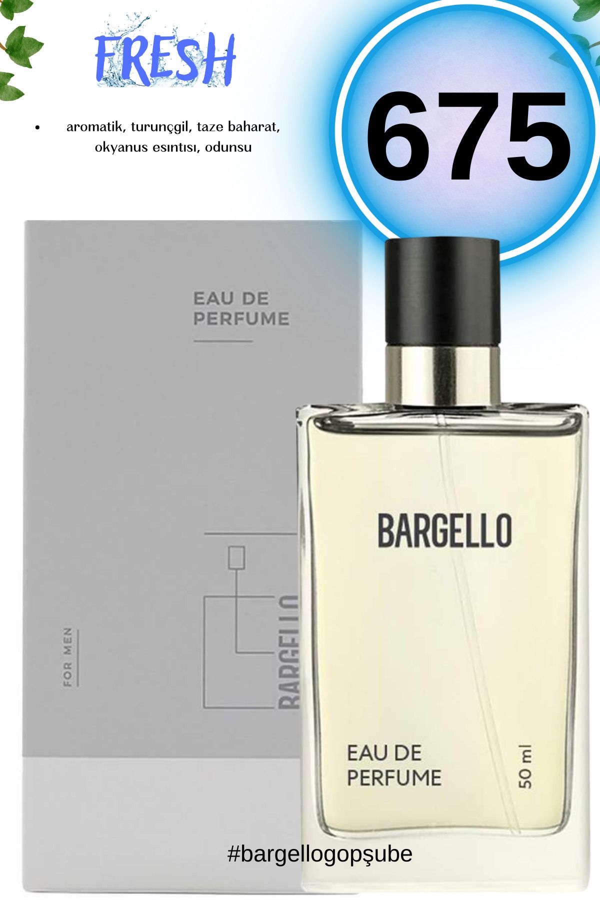 Bargello 675 Fresh Erkek Parfüm 50ml Edp