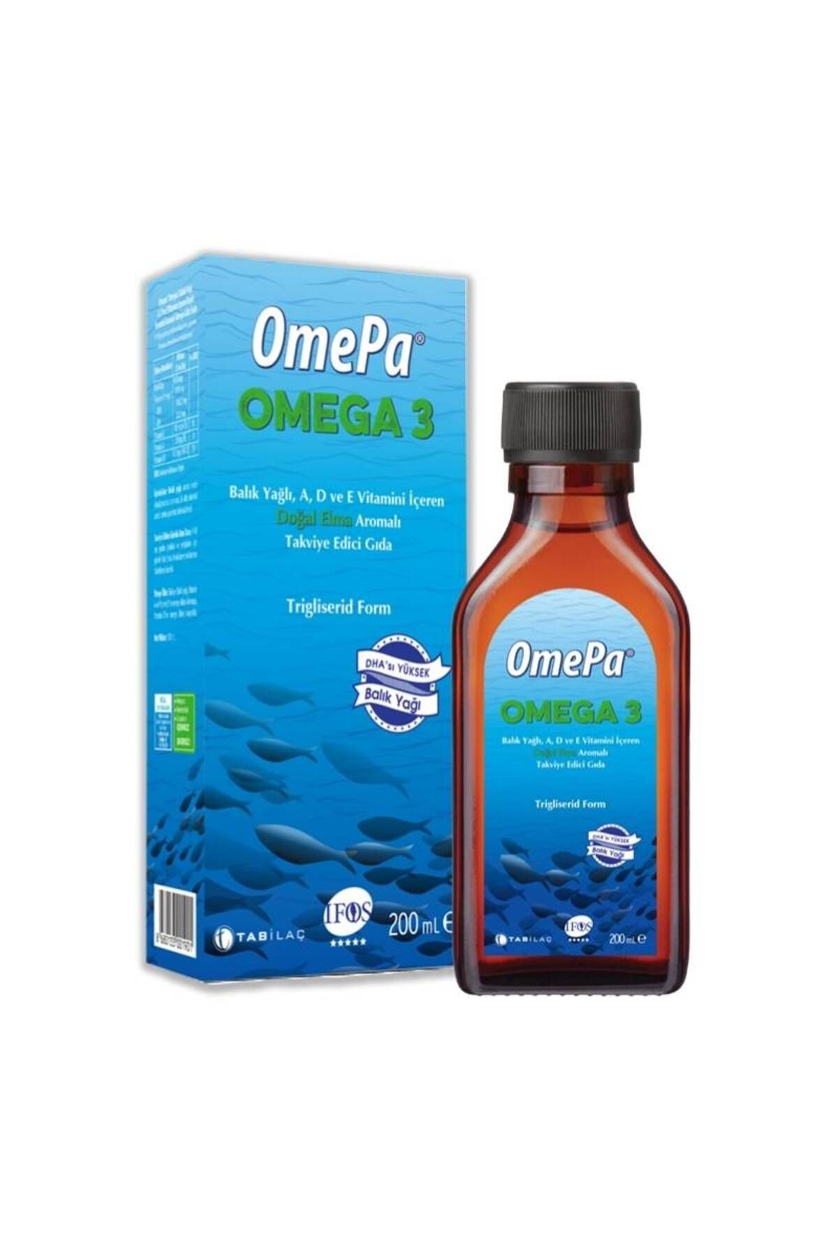 Tab Omepa Omega 3 Doğal Elma Aromalı Takviye Edici Gıda 200ml